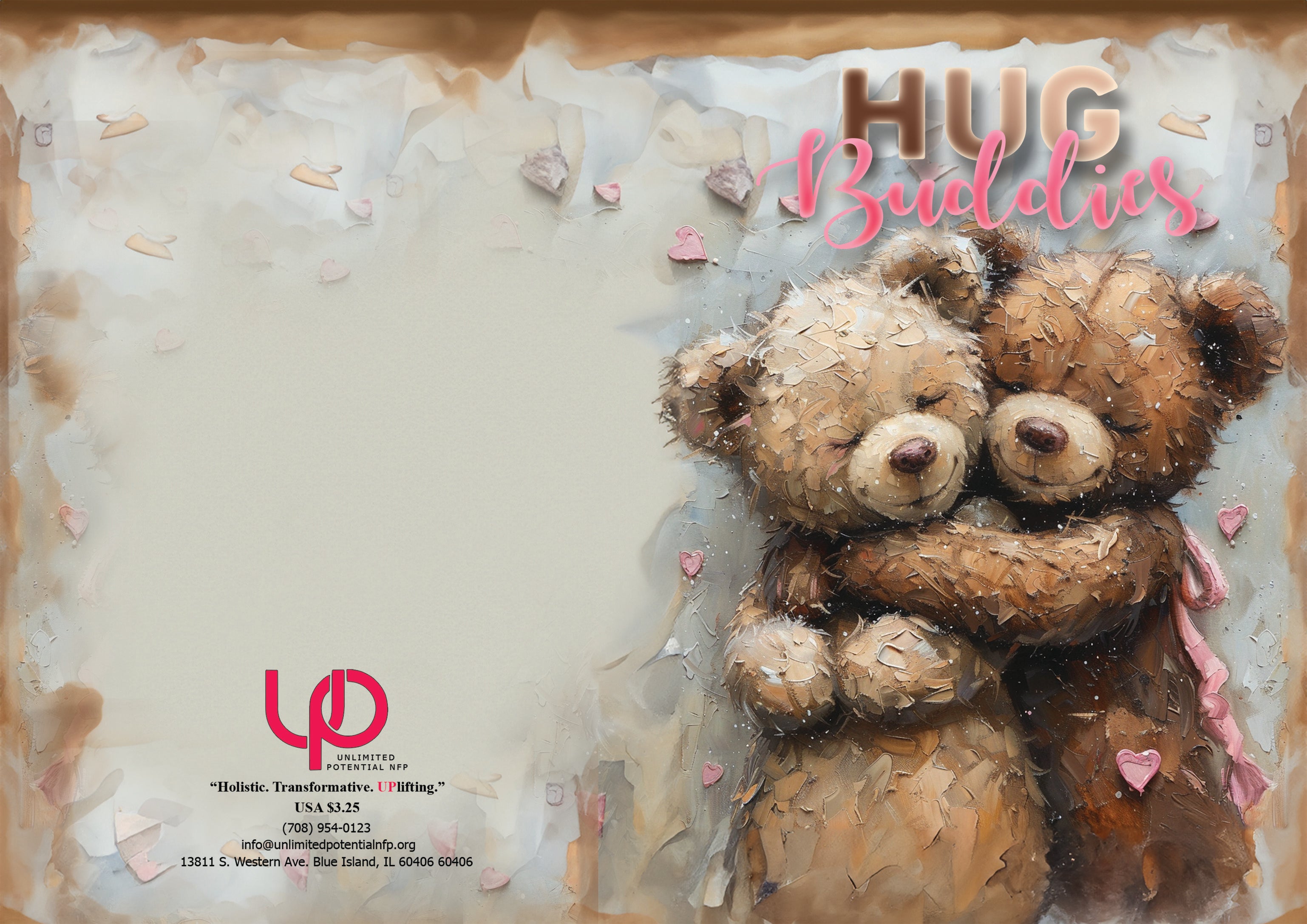 Hug Buddies – Warm and Fuzzy Greeting Card - The Soulful Artists