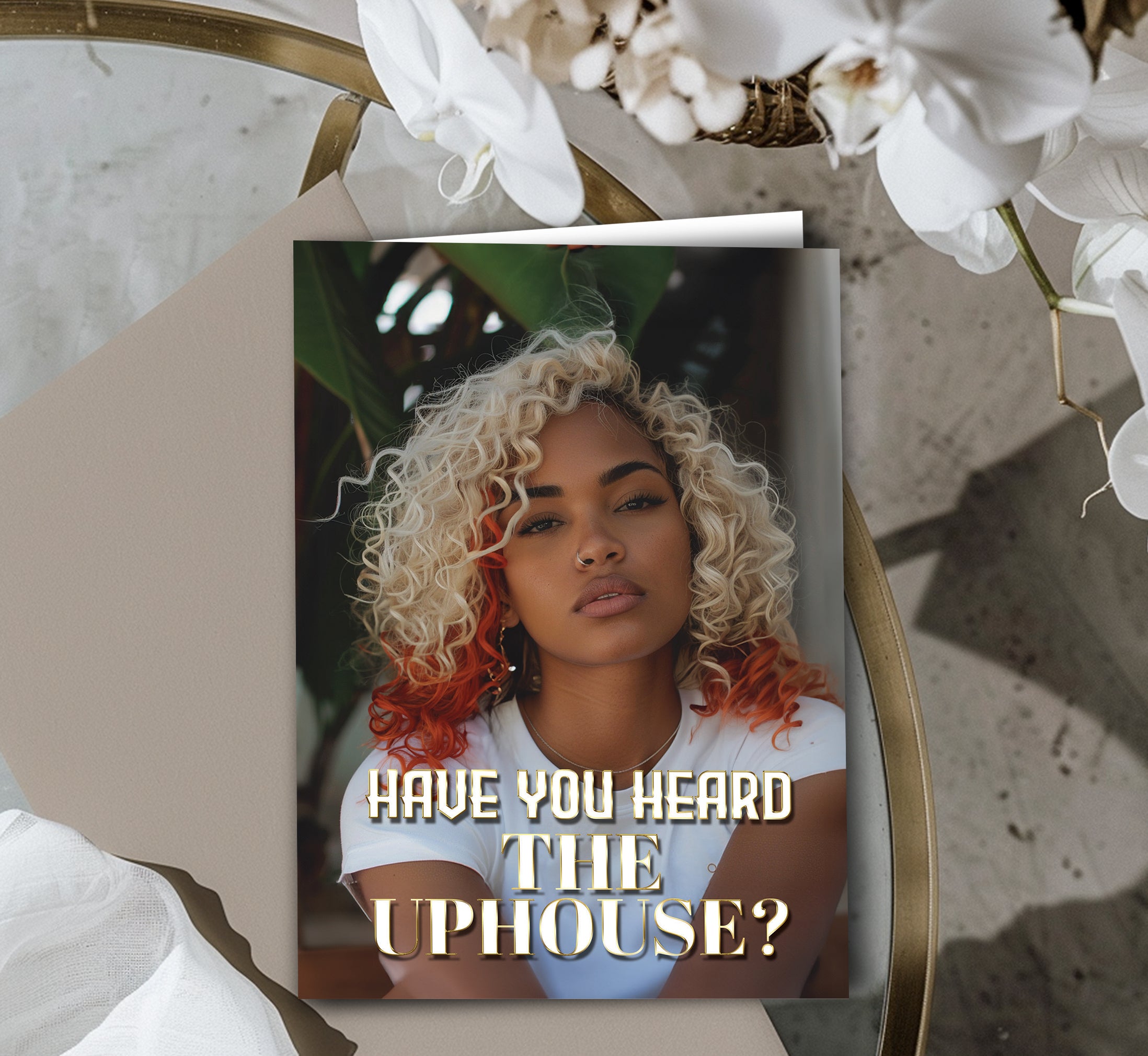 Have You Heard the Uphouse? – Whimsical Adventure Greeting Card - The Soulful Artists