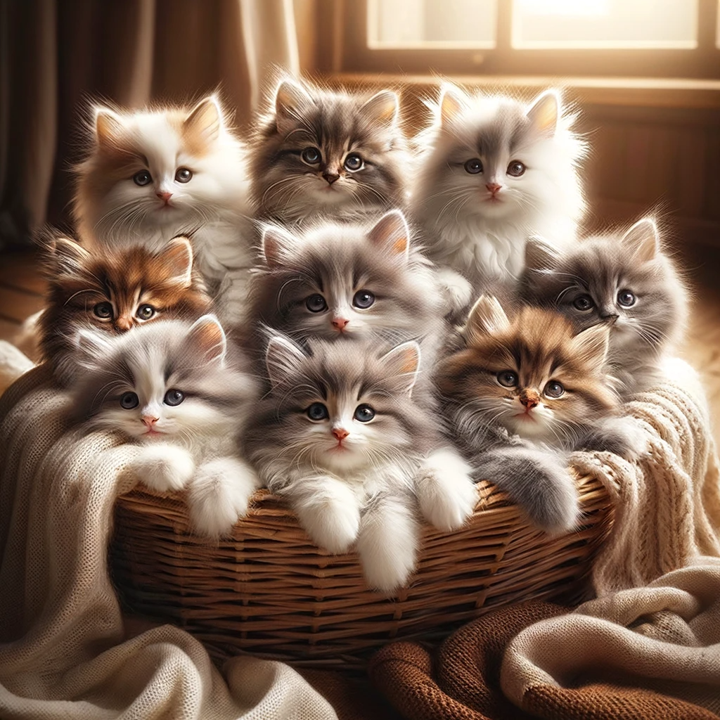 Feline Fantasy: 10-Piece Premium Cat Digital Art Bundle