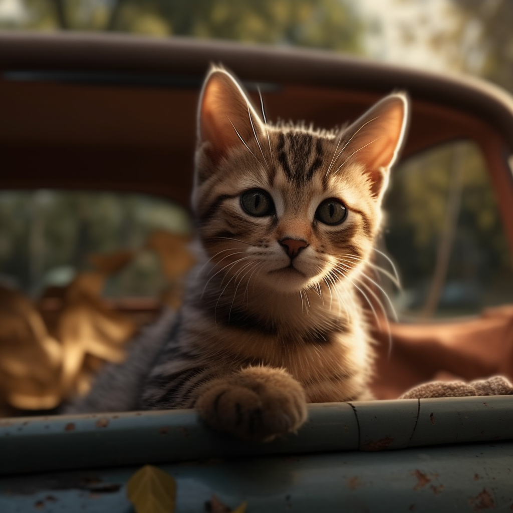 Curious Kittens: 4-Piece Ultra-Realistic Digital Art Bundle