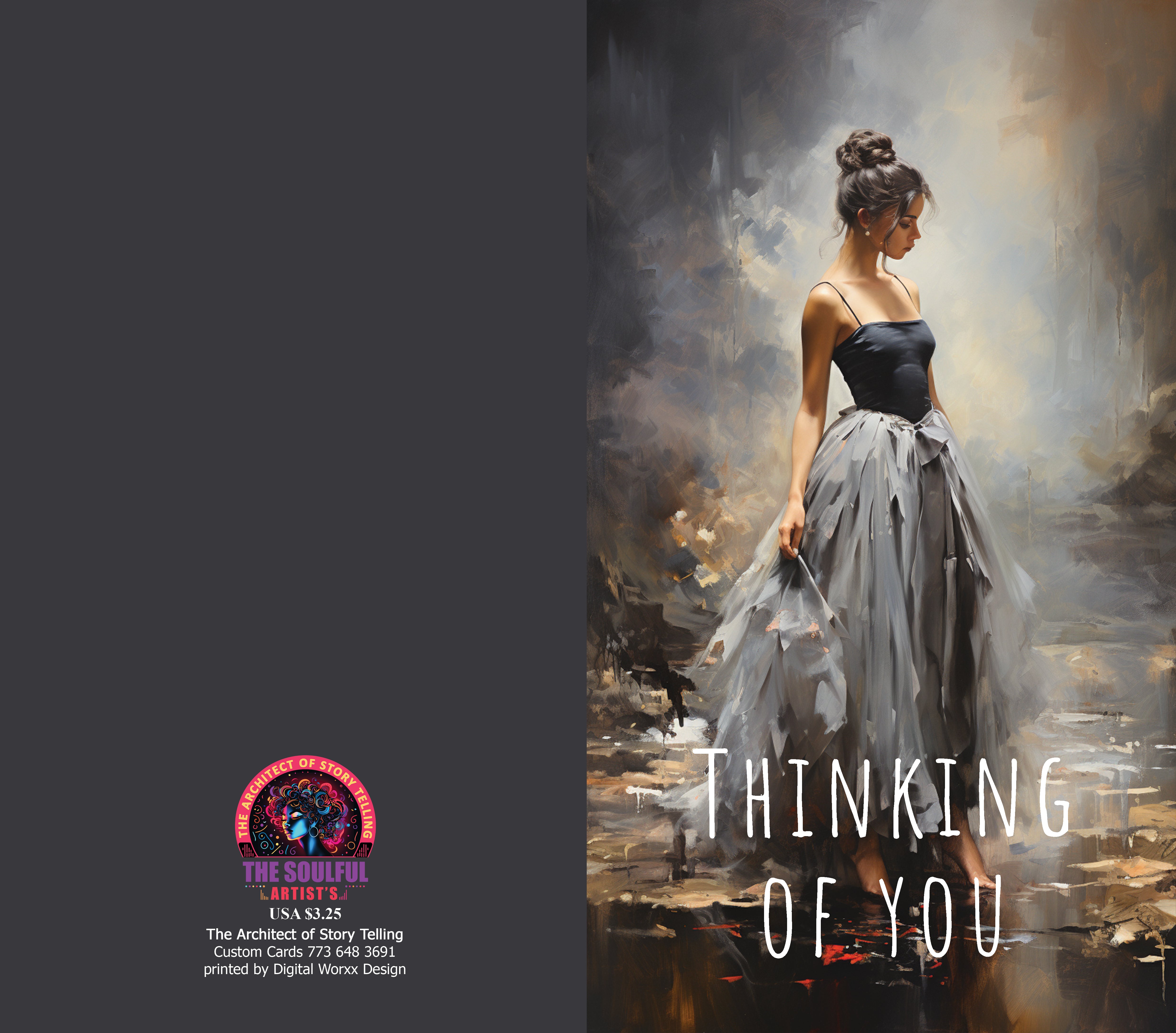 "Thinking of You" Cards – Digital Art Set of 7