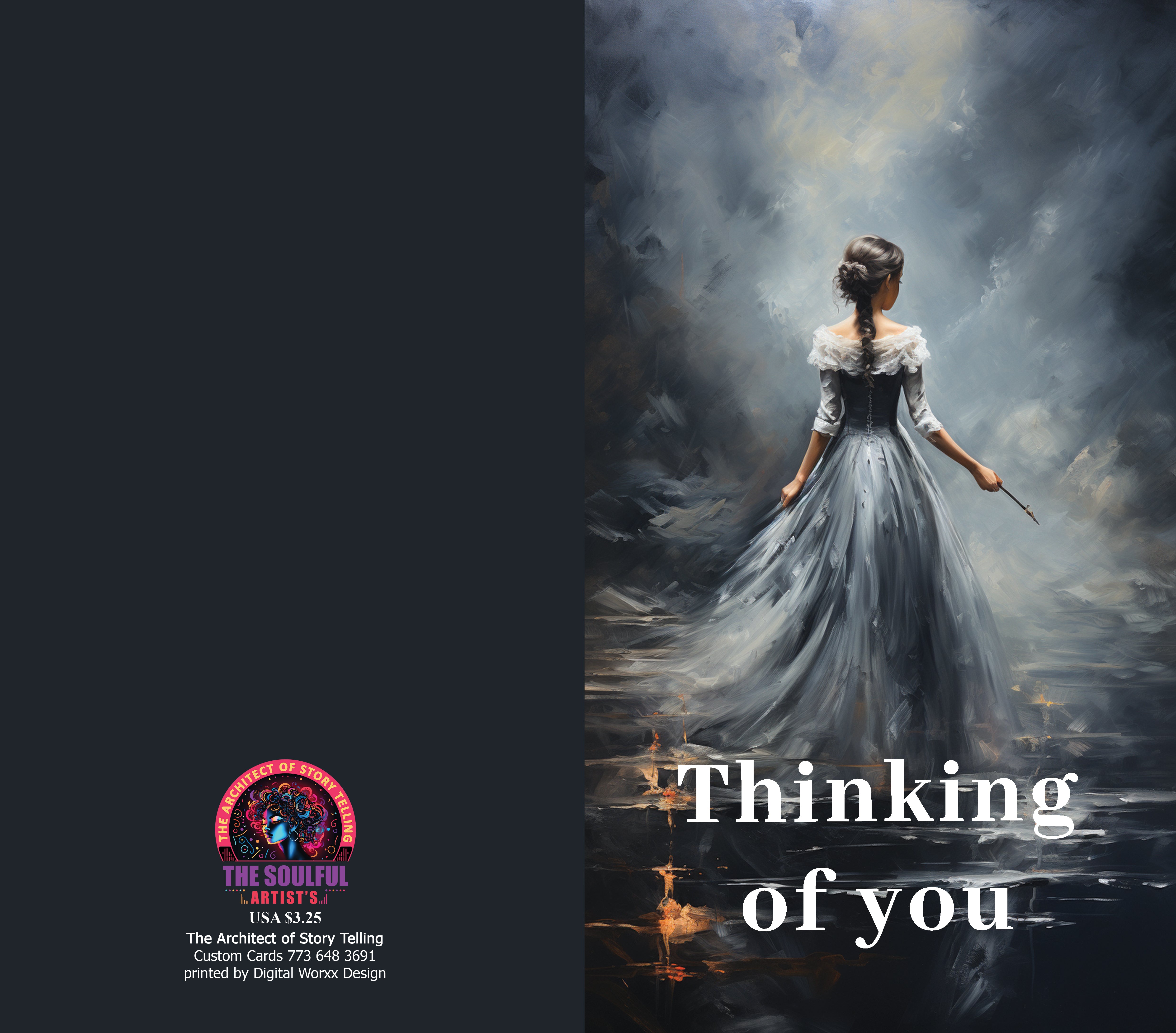 "Thinking of You" Cards – Digital Art Set of 7