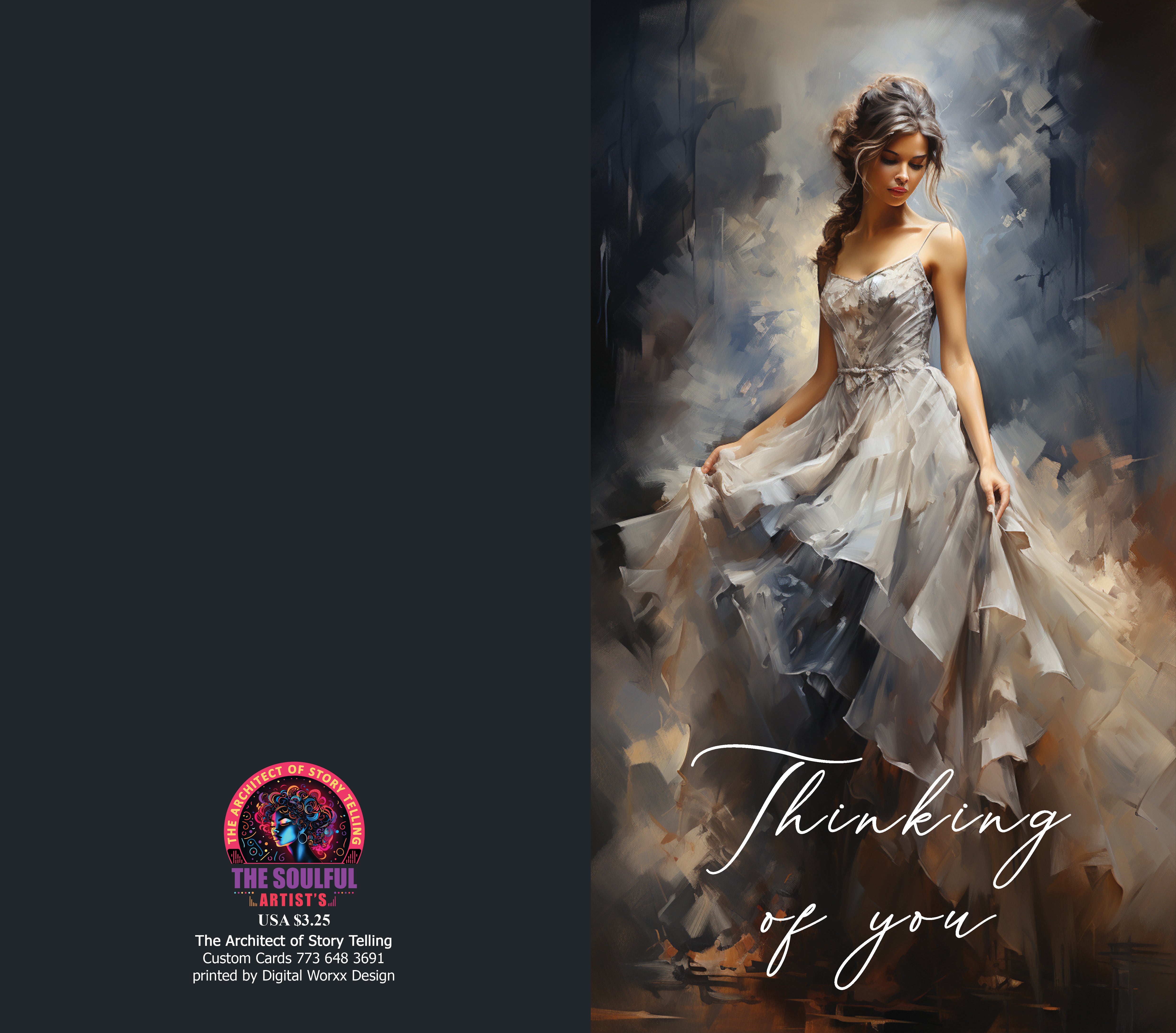 "Thinking of You" Cards – Digital Art Set of 7