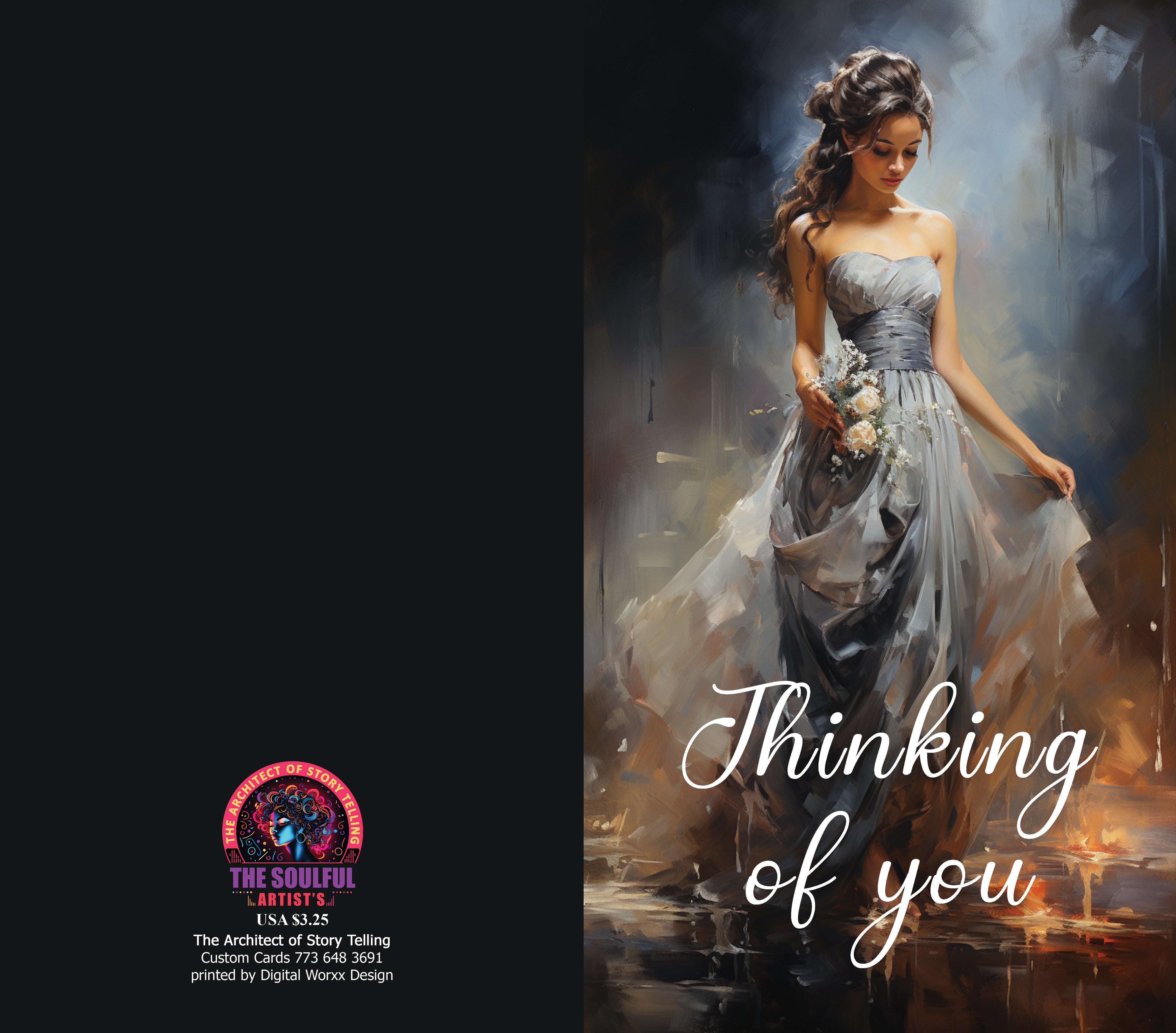 "Thinking of You" Cards – Digital Art Set of 7