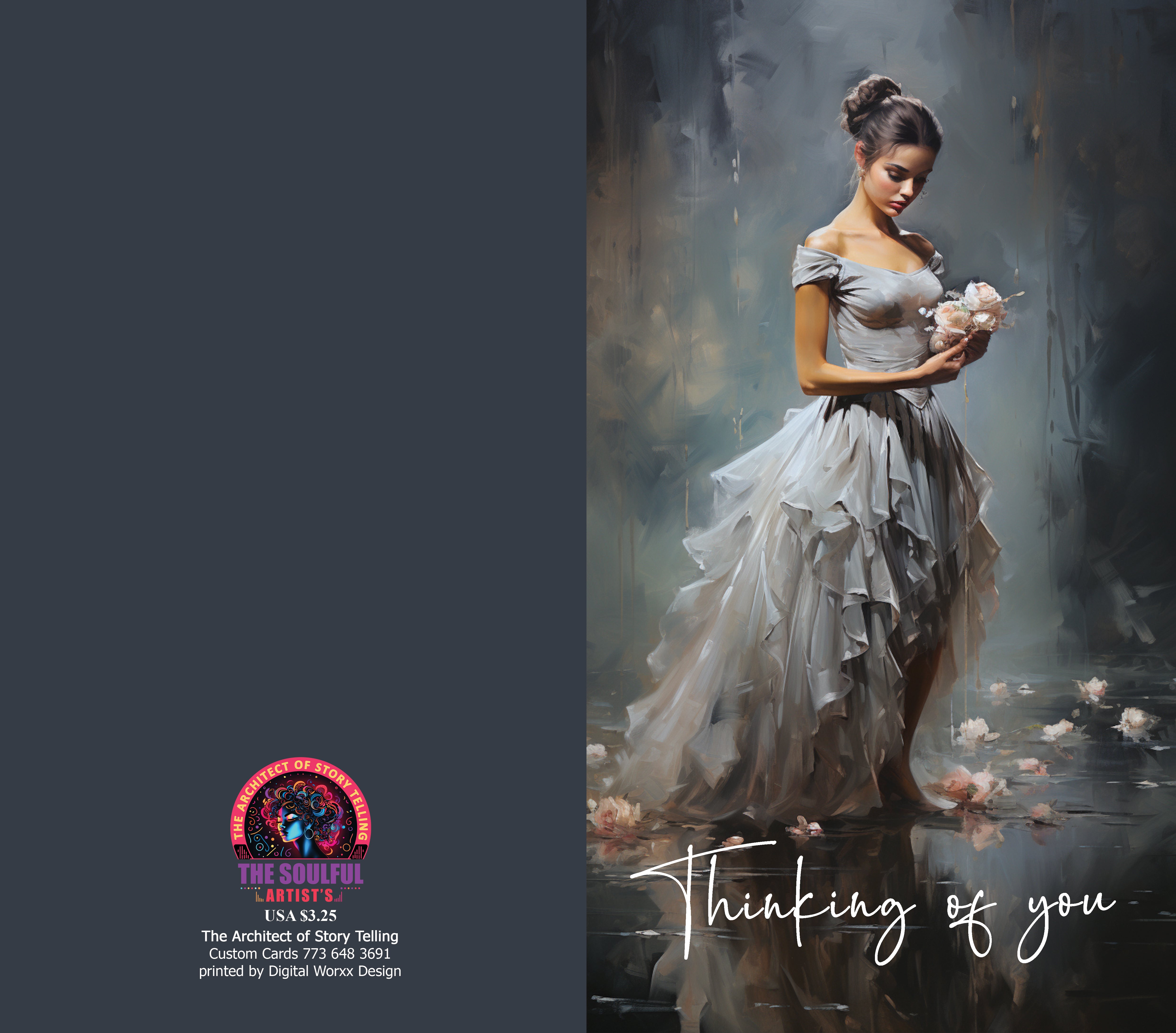 "Thinking of You" Cards – Digital Art Set of 7