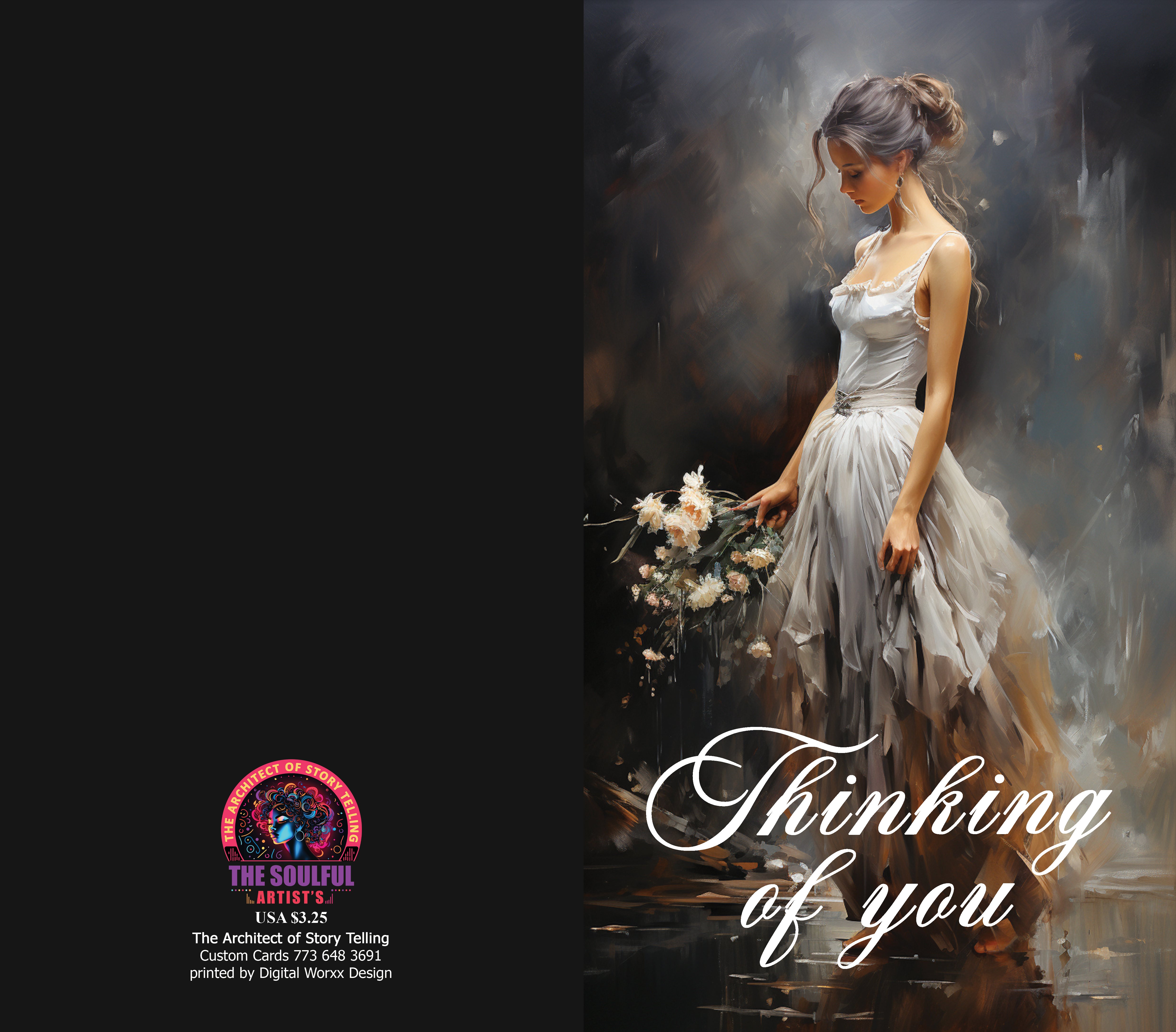"Thinking of You" Cards – Digital Art Set of 7