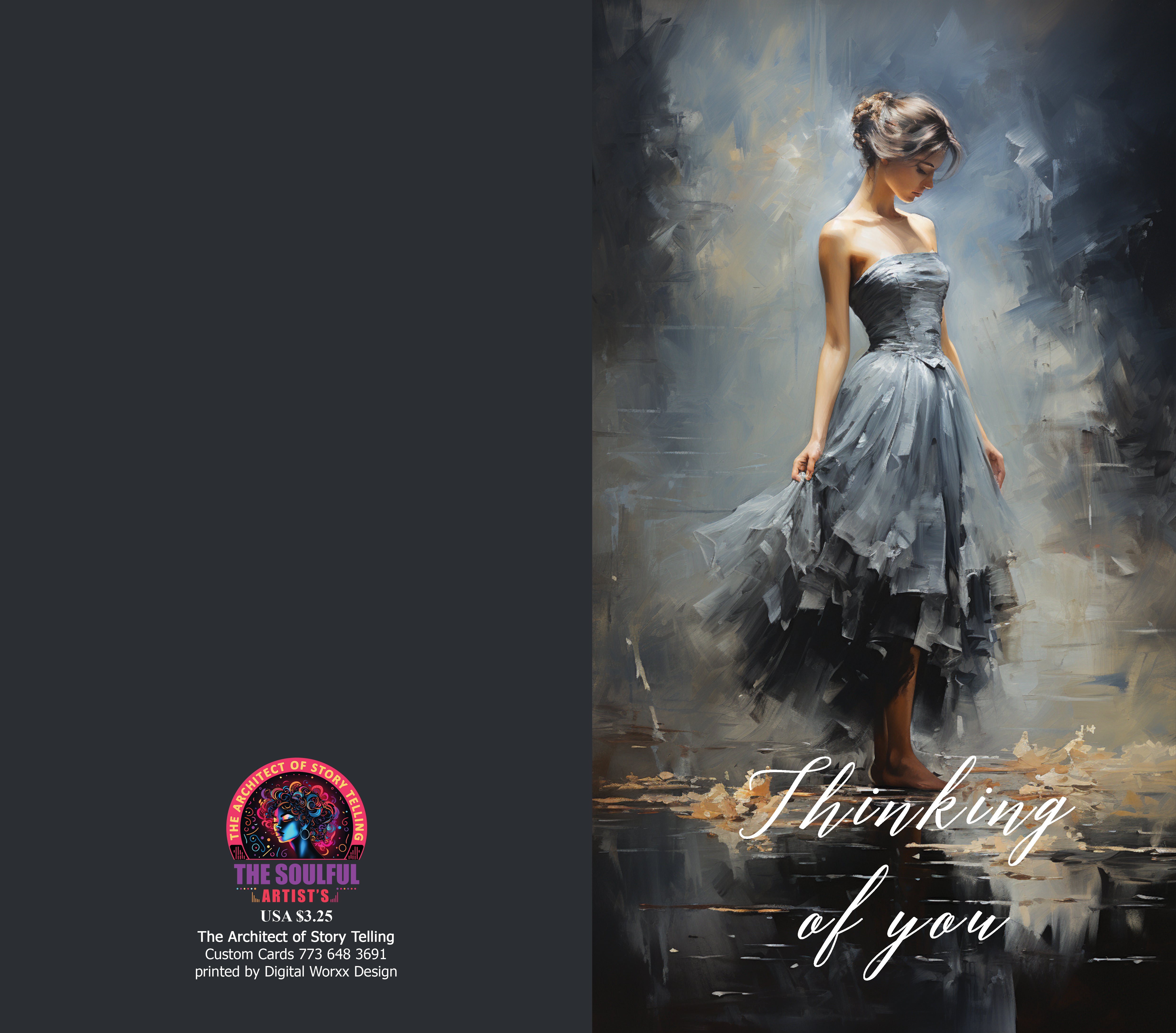 "Thinking of You" Cards – Digital Art Set of 7