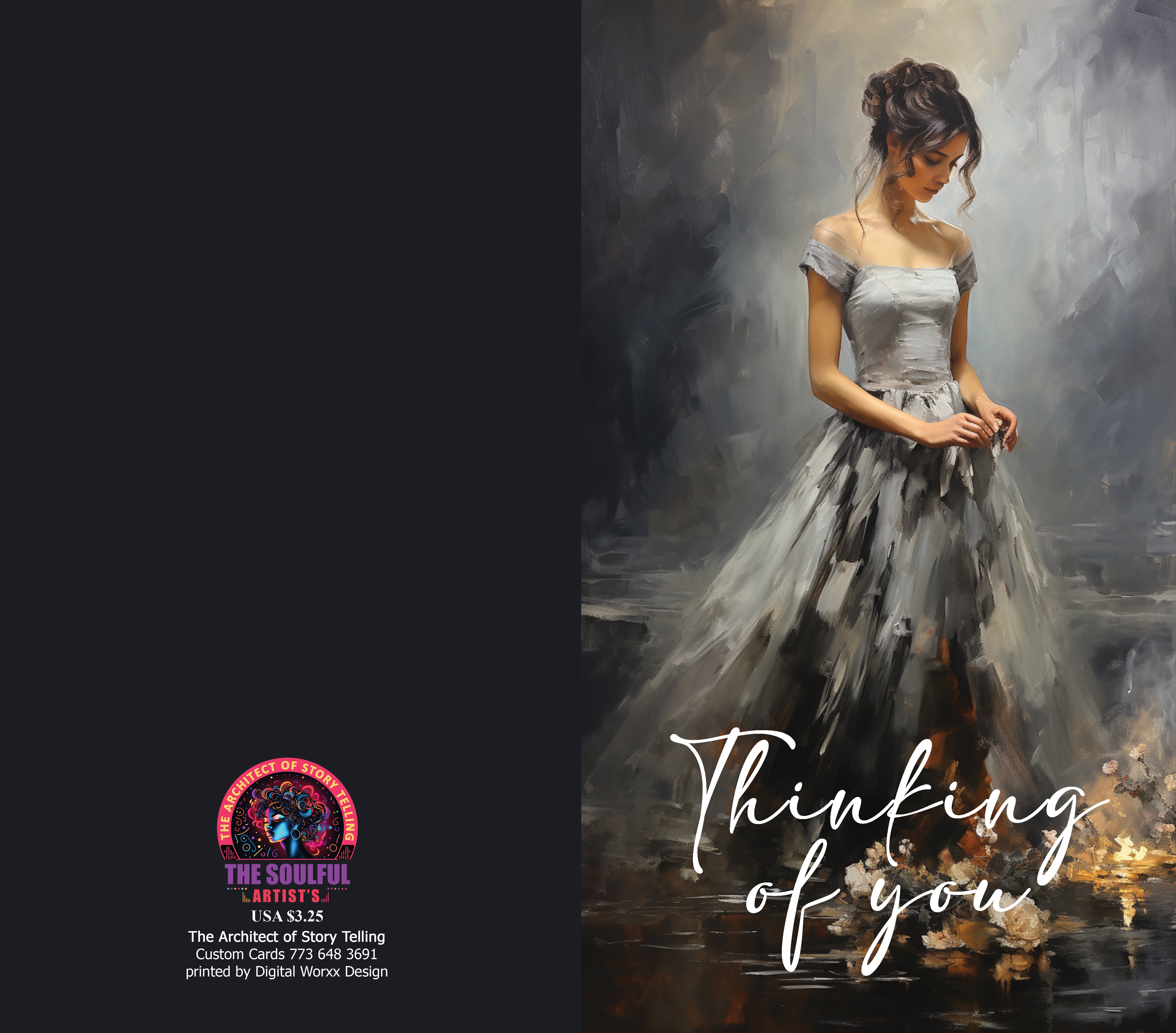 "Thinking of You" Cards – Digital Art Set of 7