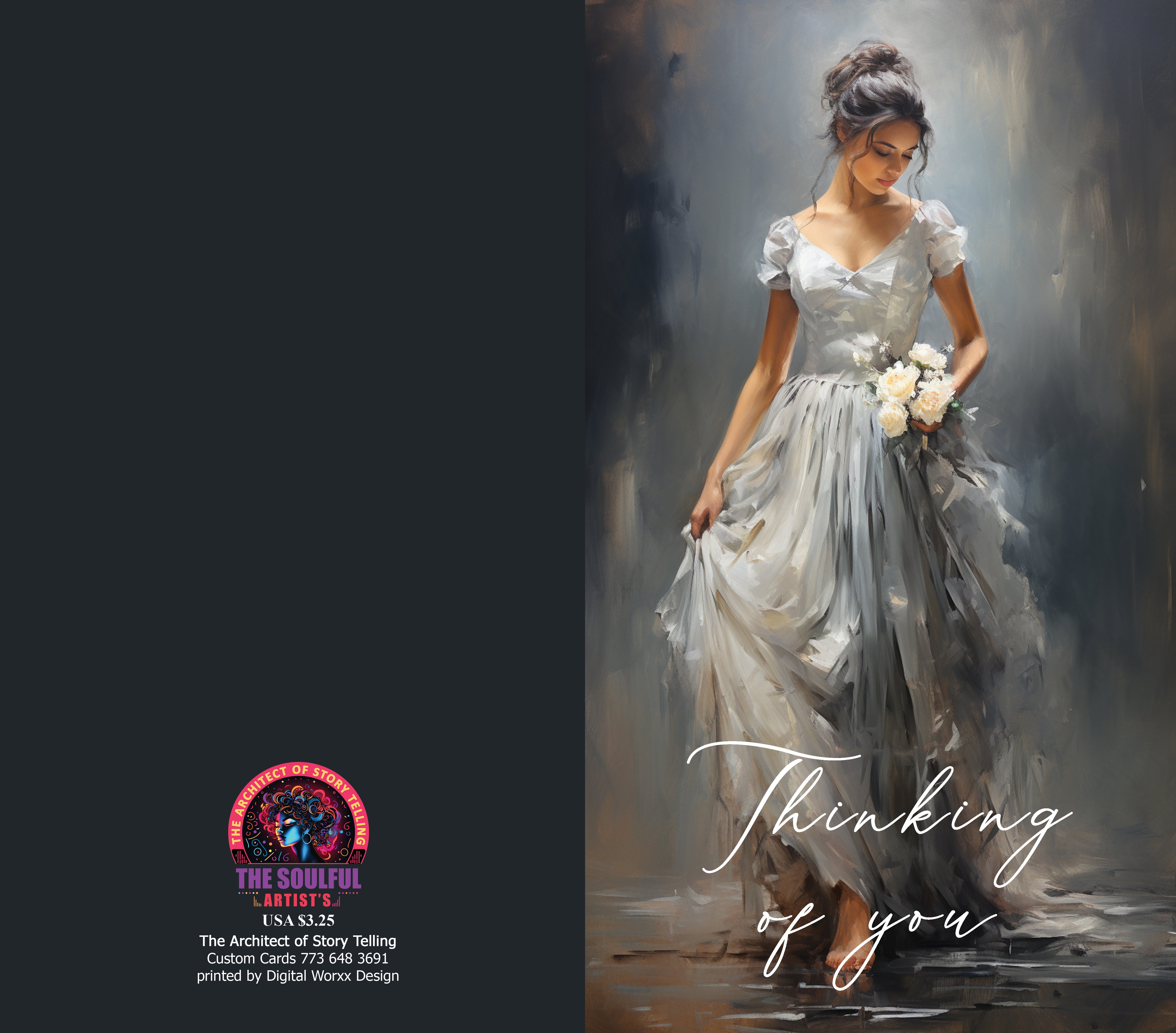 "Thinking of You" Cards – Digital Art Set of 7
