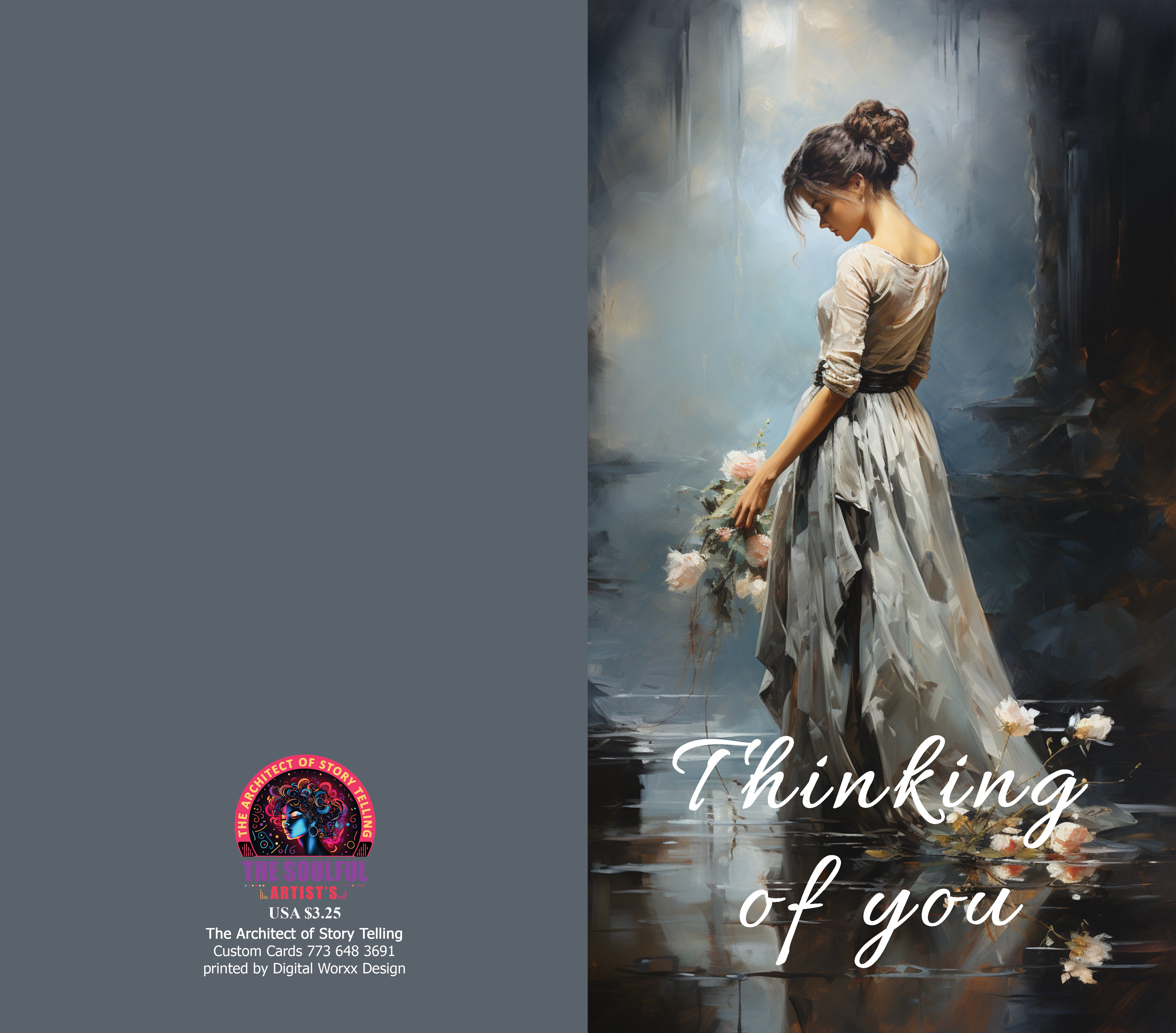 "Thinking of You" Cards – Digital Art Set of 7