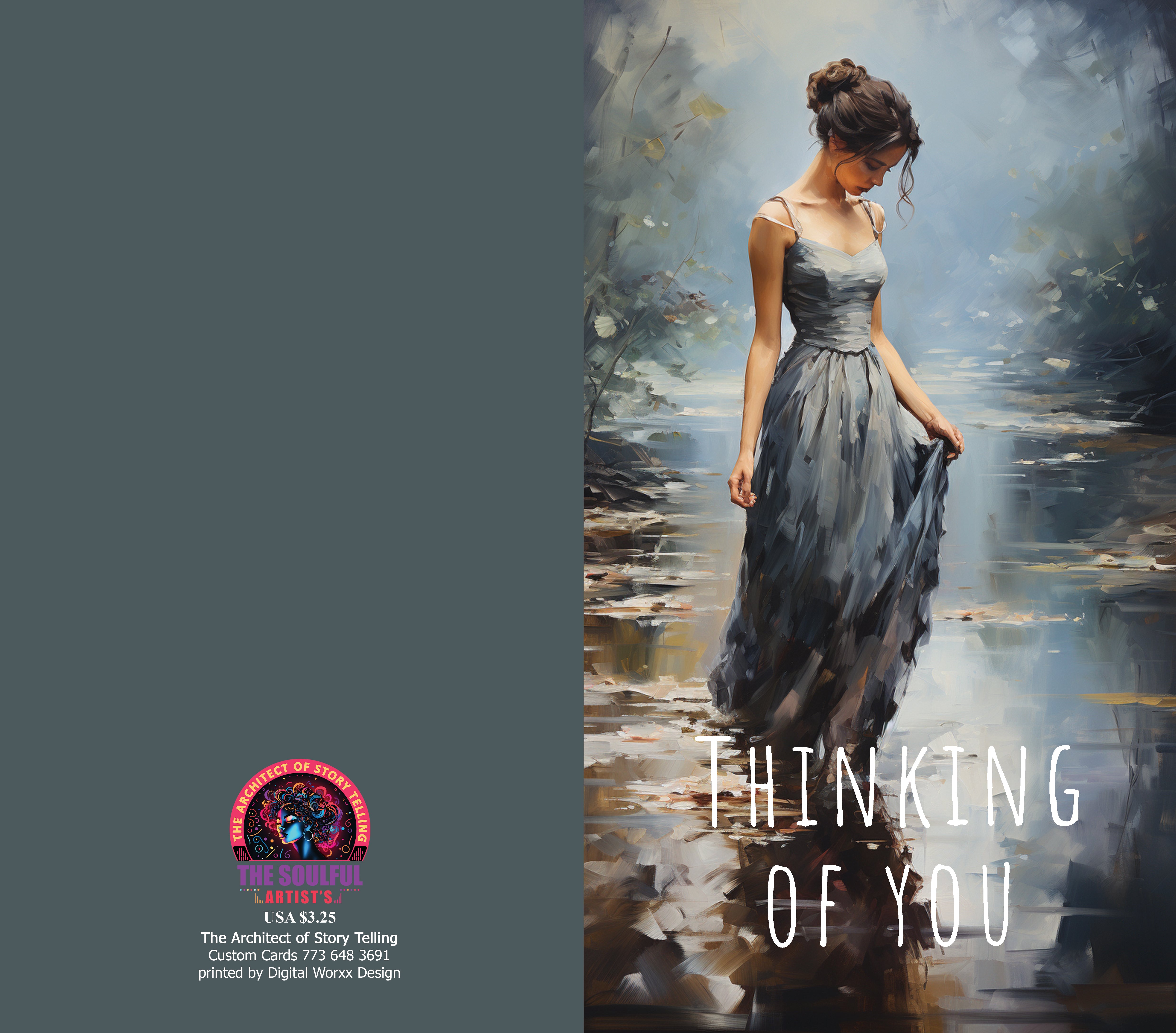 "Thinking of You" Cards – Digital Art Set of 7