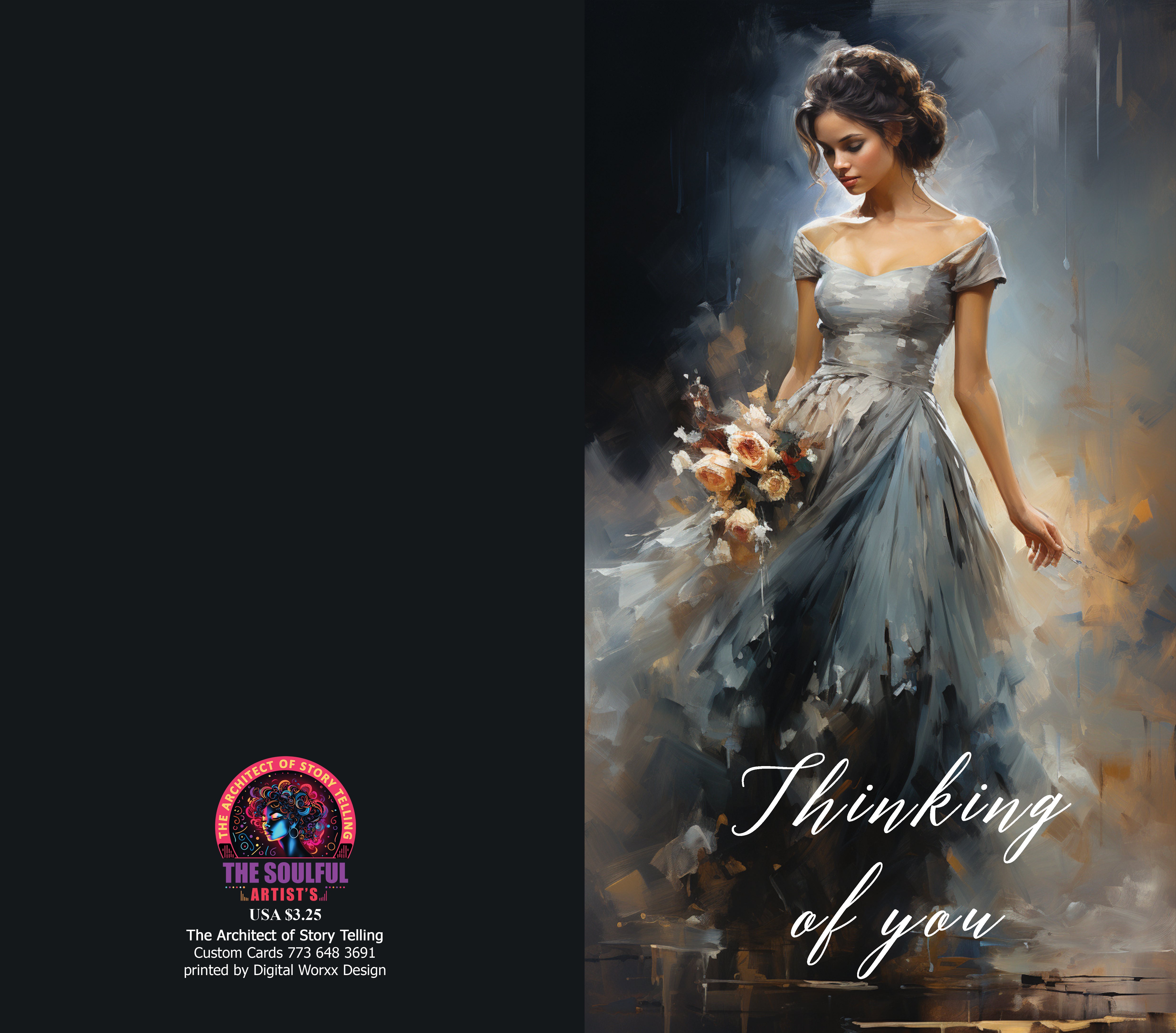 "Thinking of You" Cards – Digital Art Set of 7