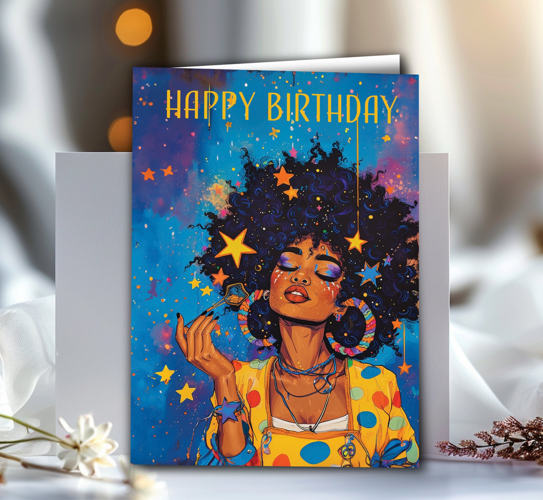 Happy Birthday – Joyful Celebration Greeting Card - The Soulful Artists