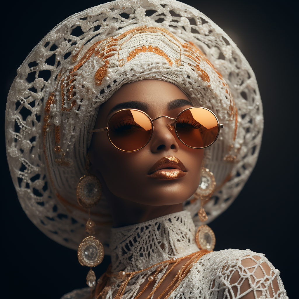 Golden Lace: The Opulent Enchantress