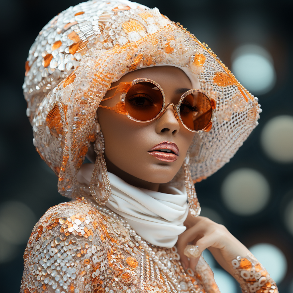 Sunset Radiance: The Couture Statement