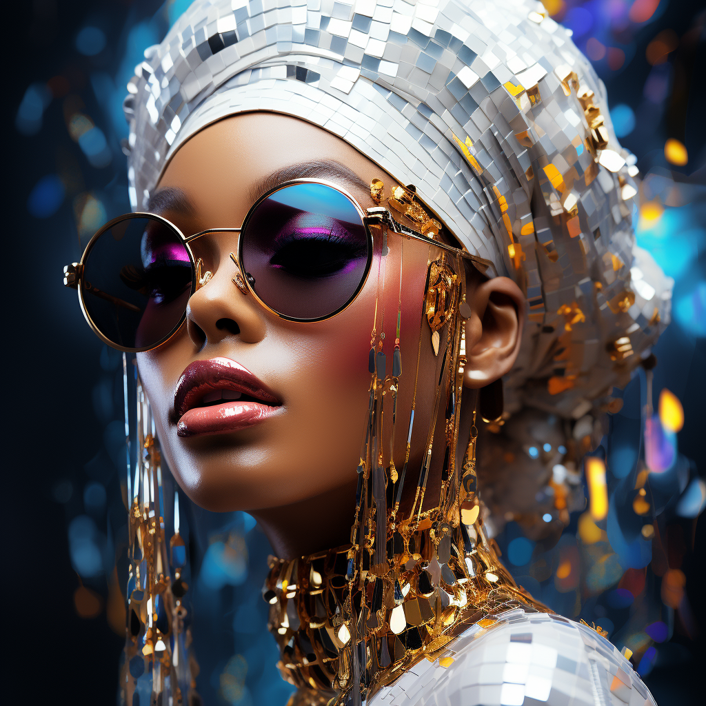 Futuristic Glamour: The Glistening Queen