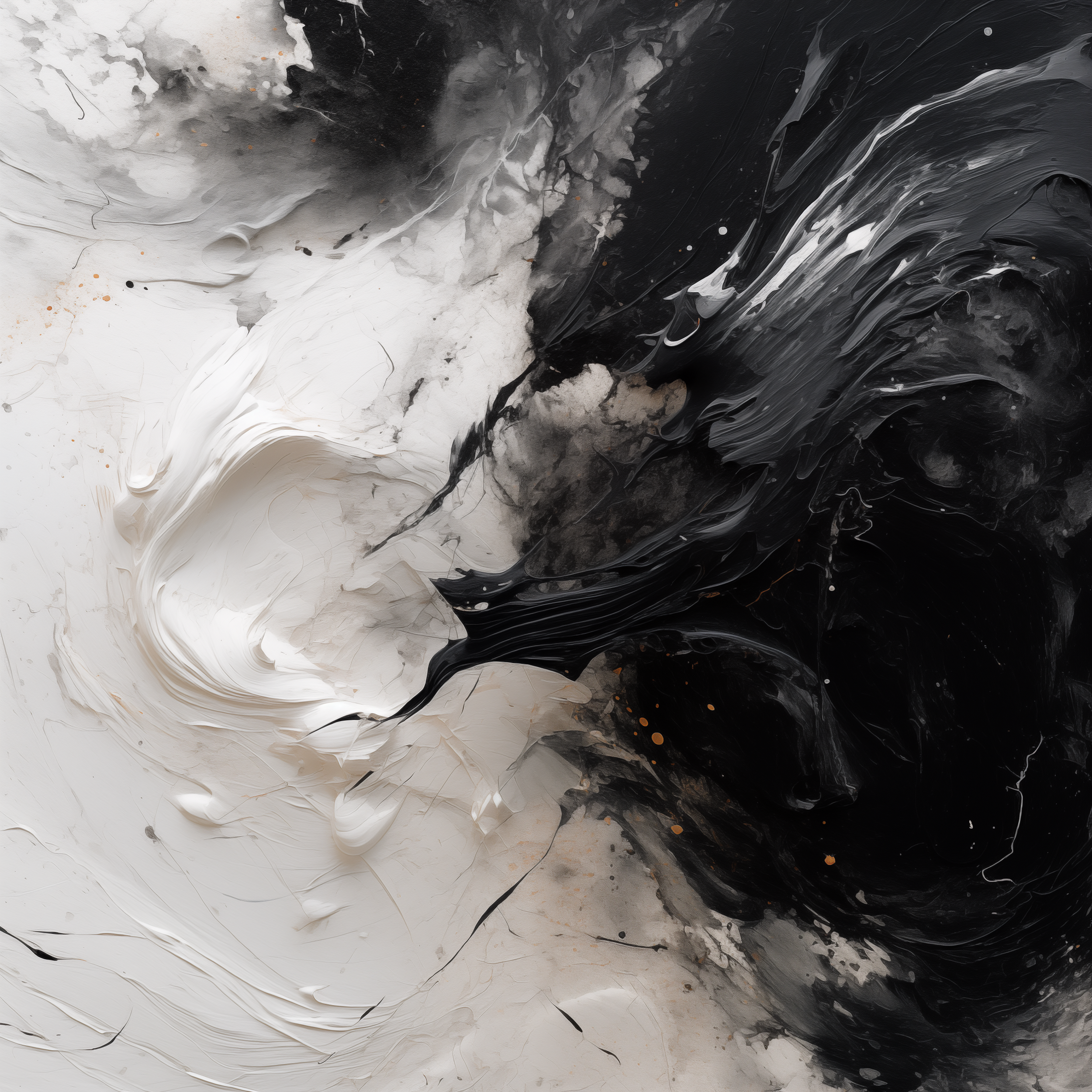 Balance in Chaos - Monochrome Flow