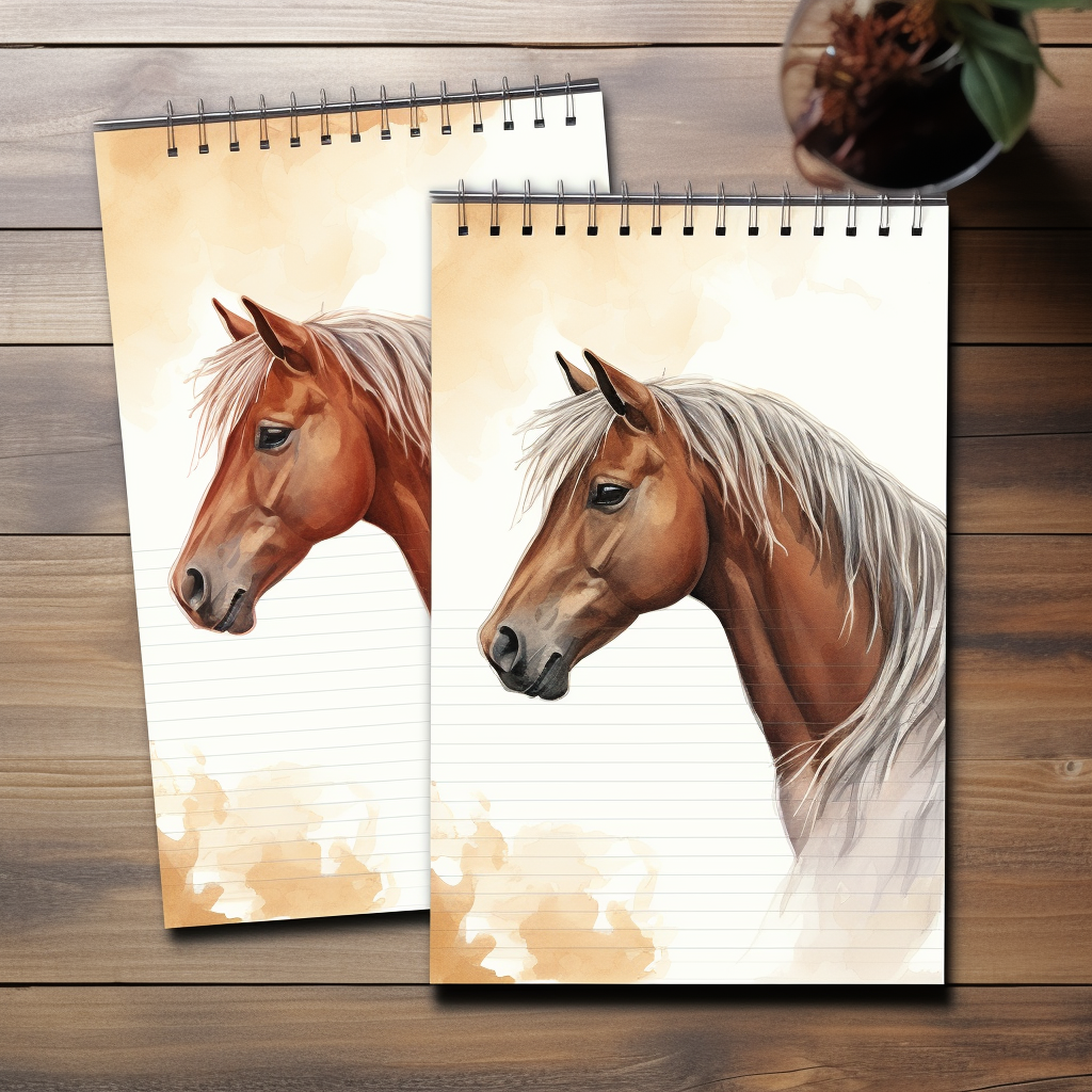 Equestrian note pads