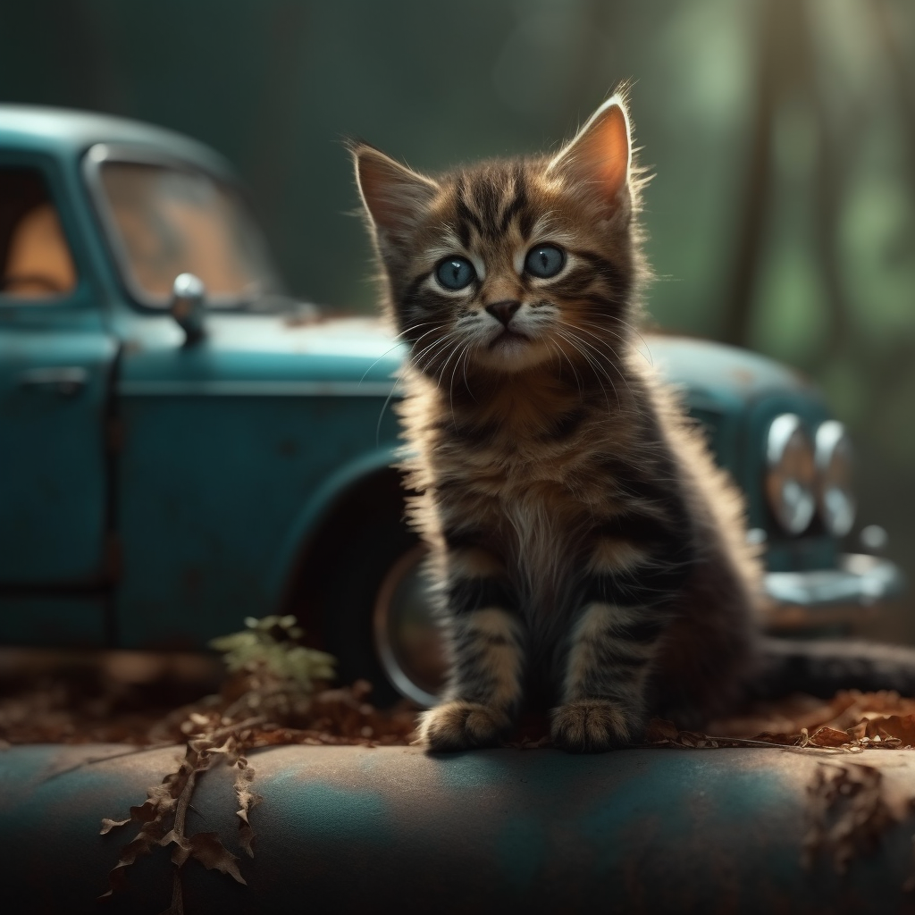 Curious Kittens: 4-Piece Ultra-Realistic Digital Art Bundle