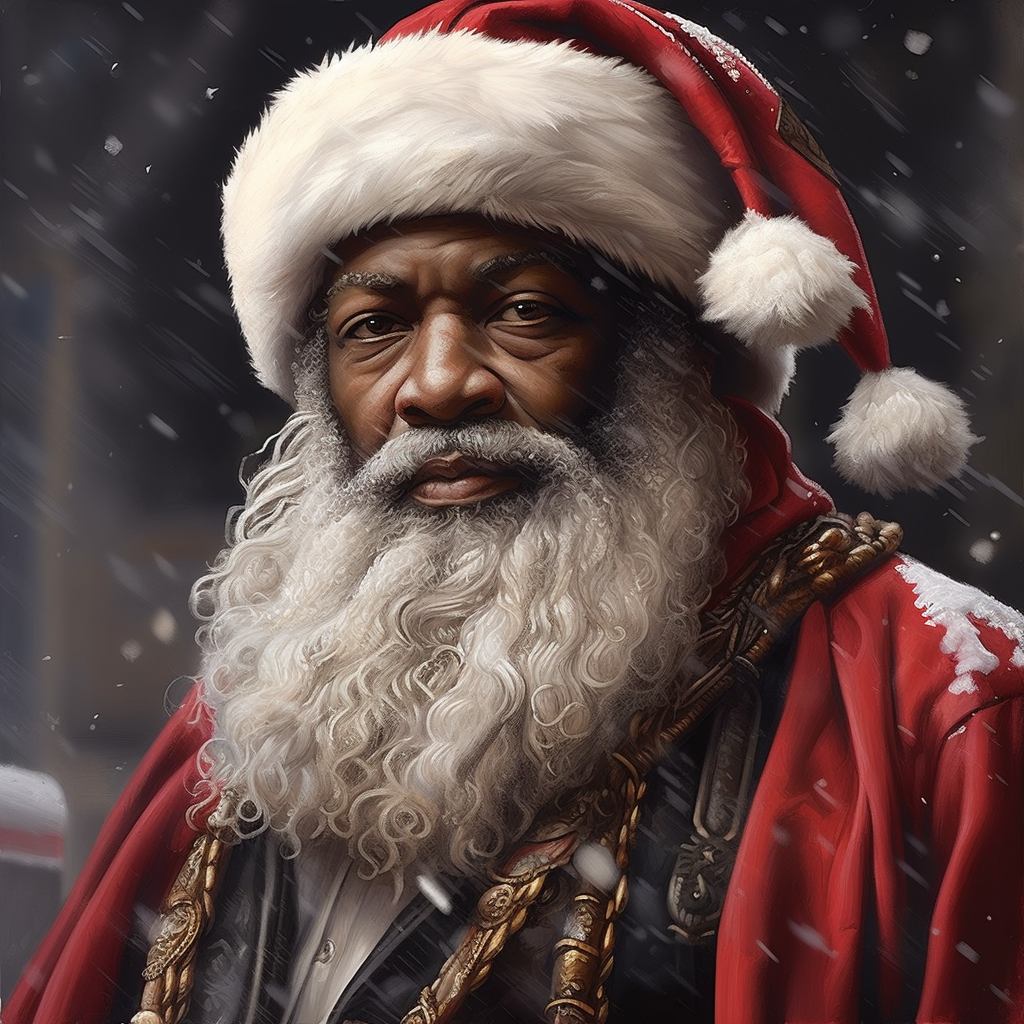 Regal Santa Claus - A Heritage-Inspired Digital Art Portrait