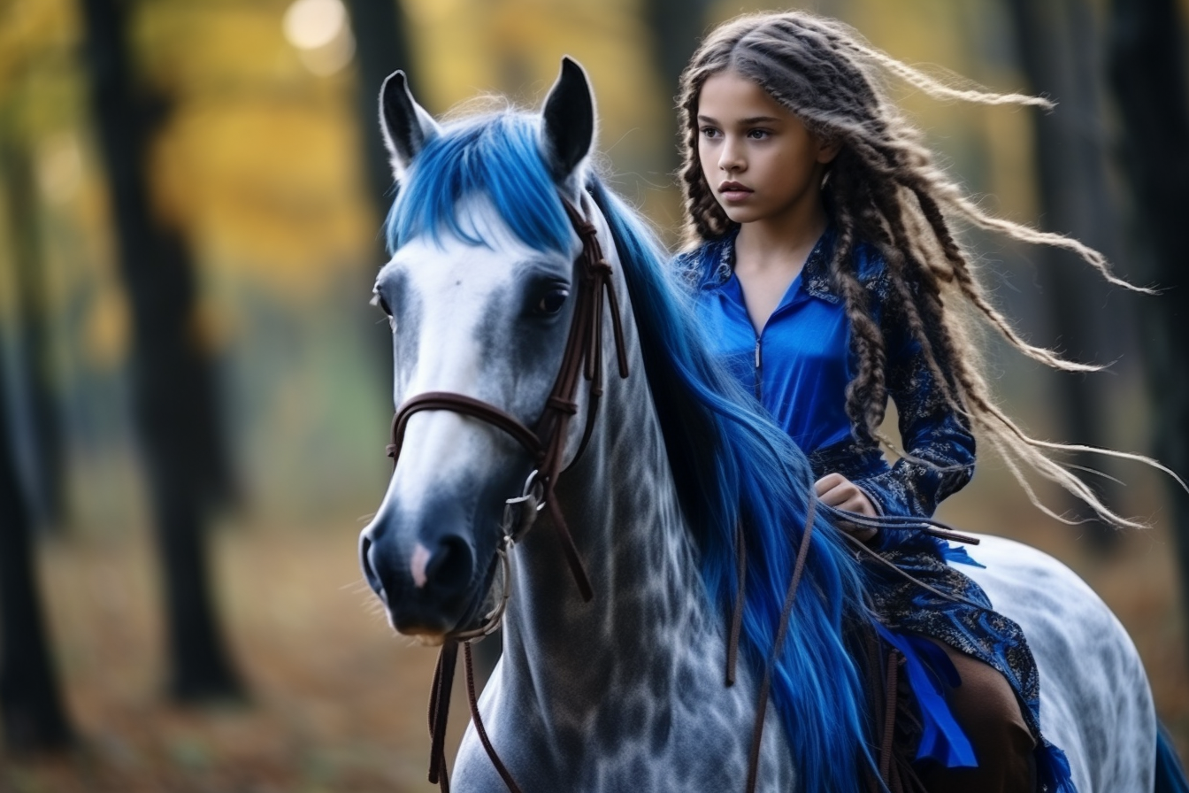 Equestrian lady loving on her horse