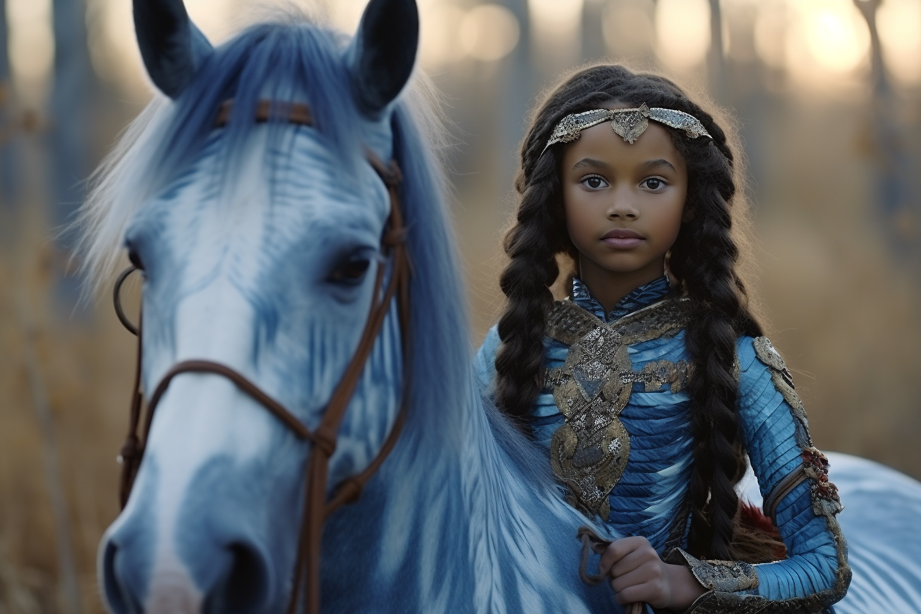 Equestrian lady loving on her horse