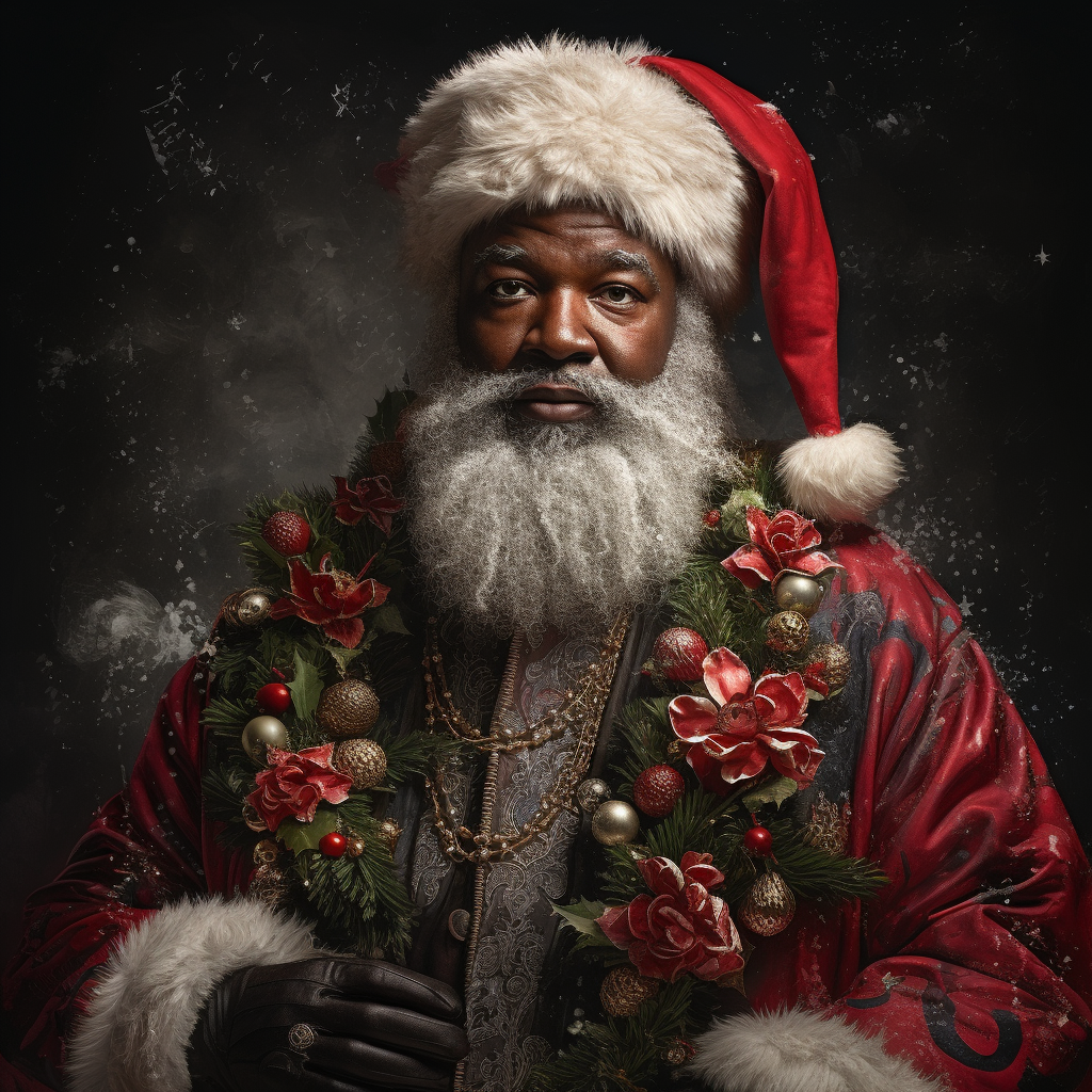 The Regal Santa: A Festive Portrait