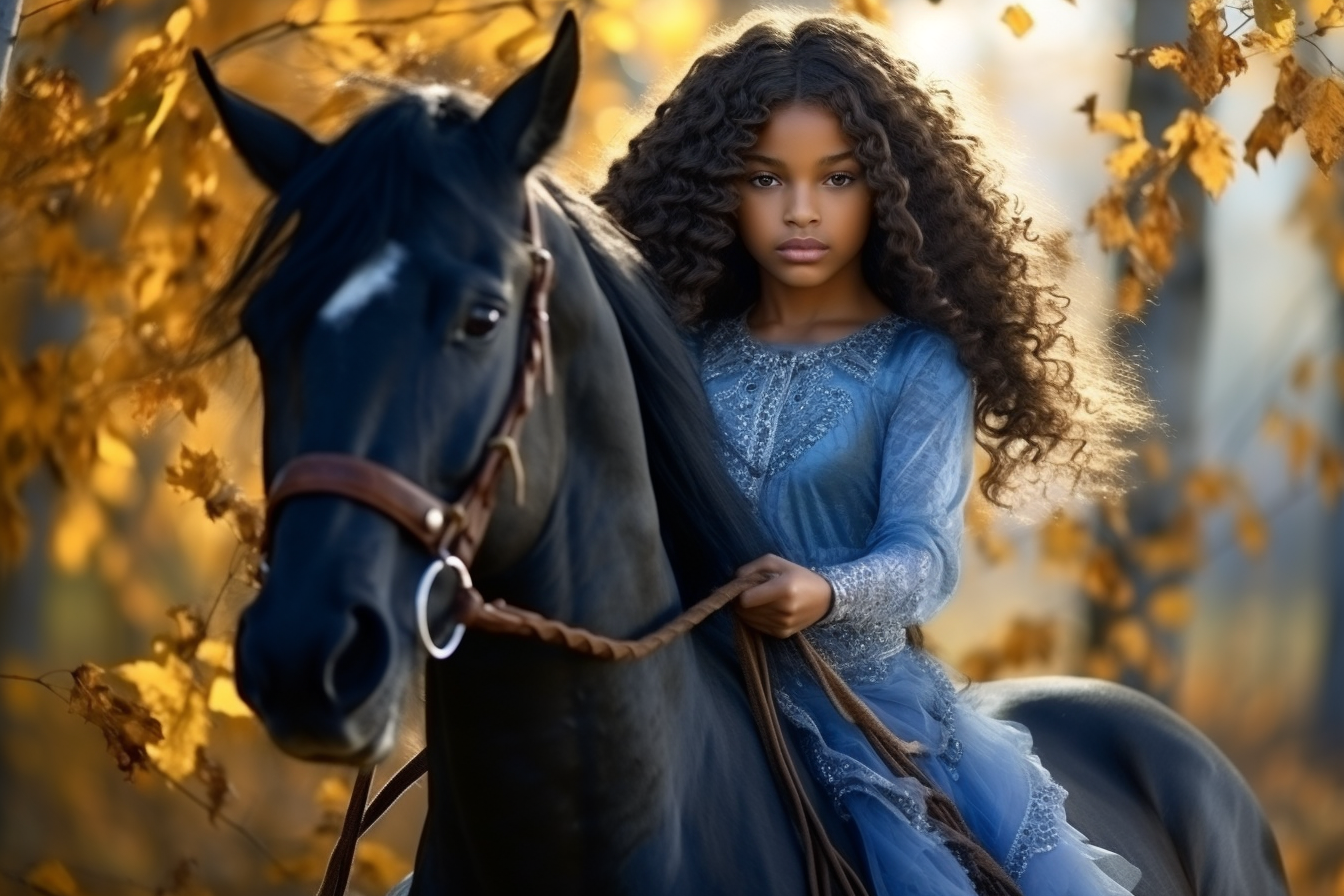 Equestrian lady loving on her horse