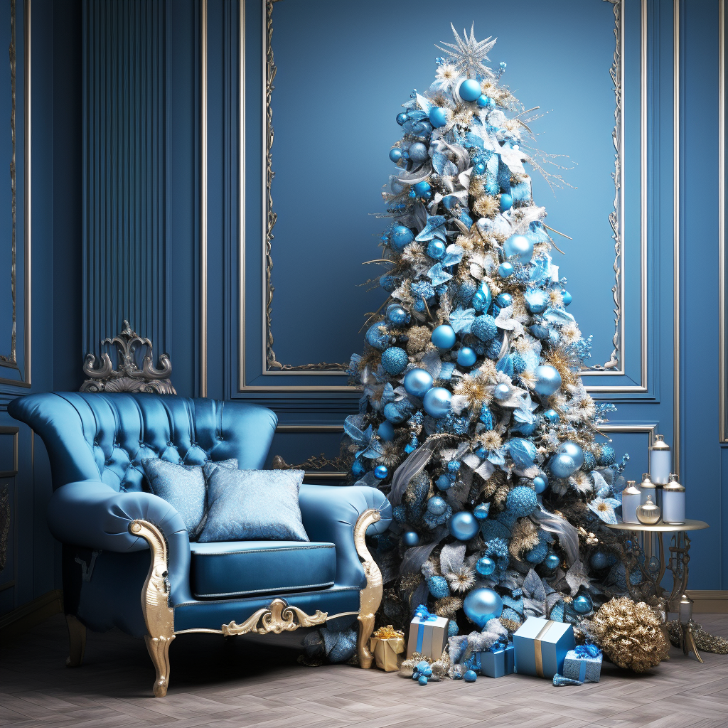 Opulent Blue: A Royal Holiday Setting