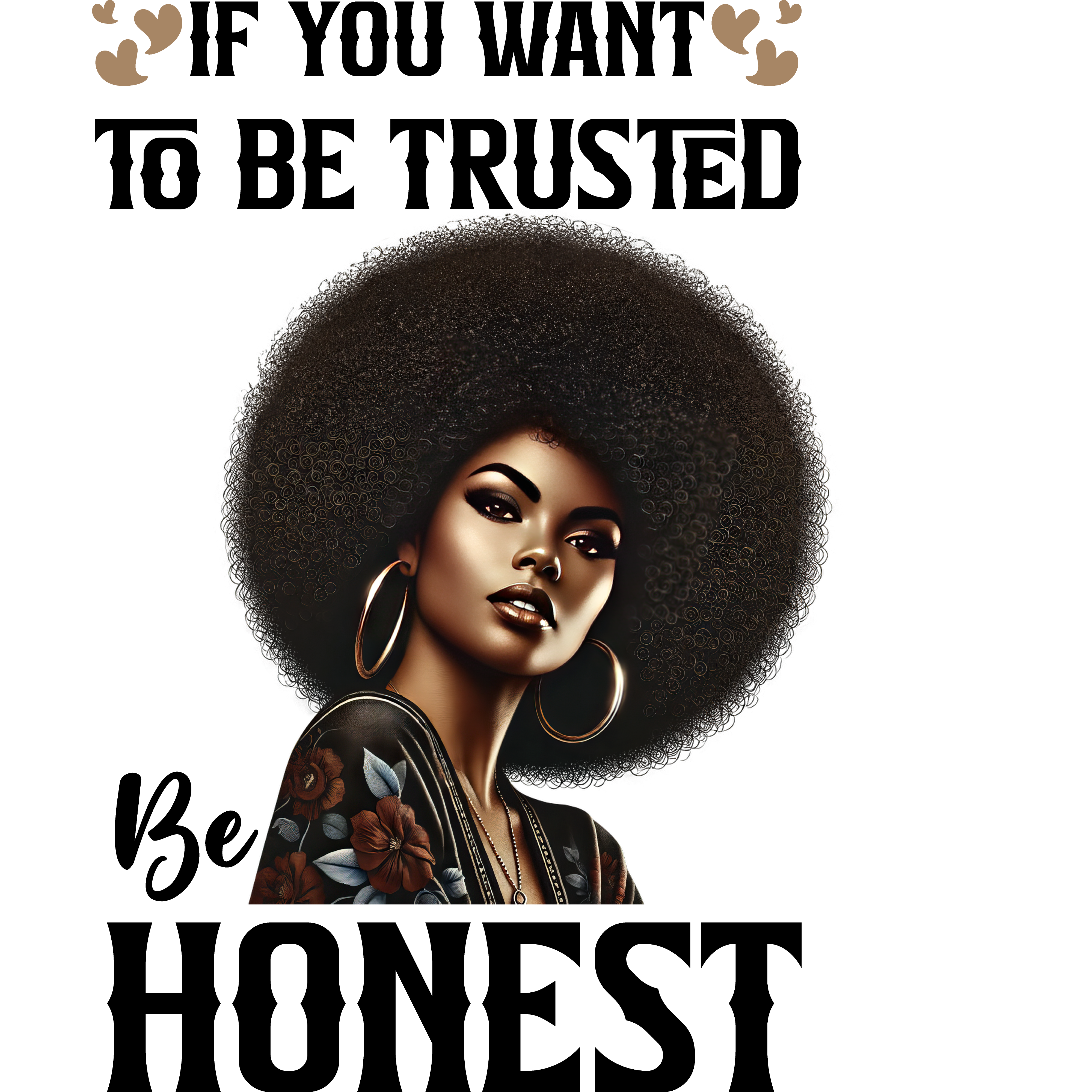 Honesty Afro-Inspired Art for Apparel Customization