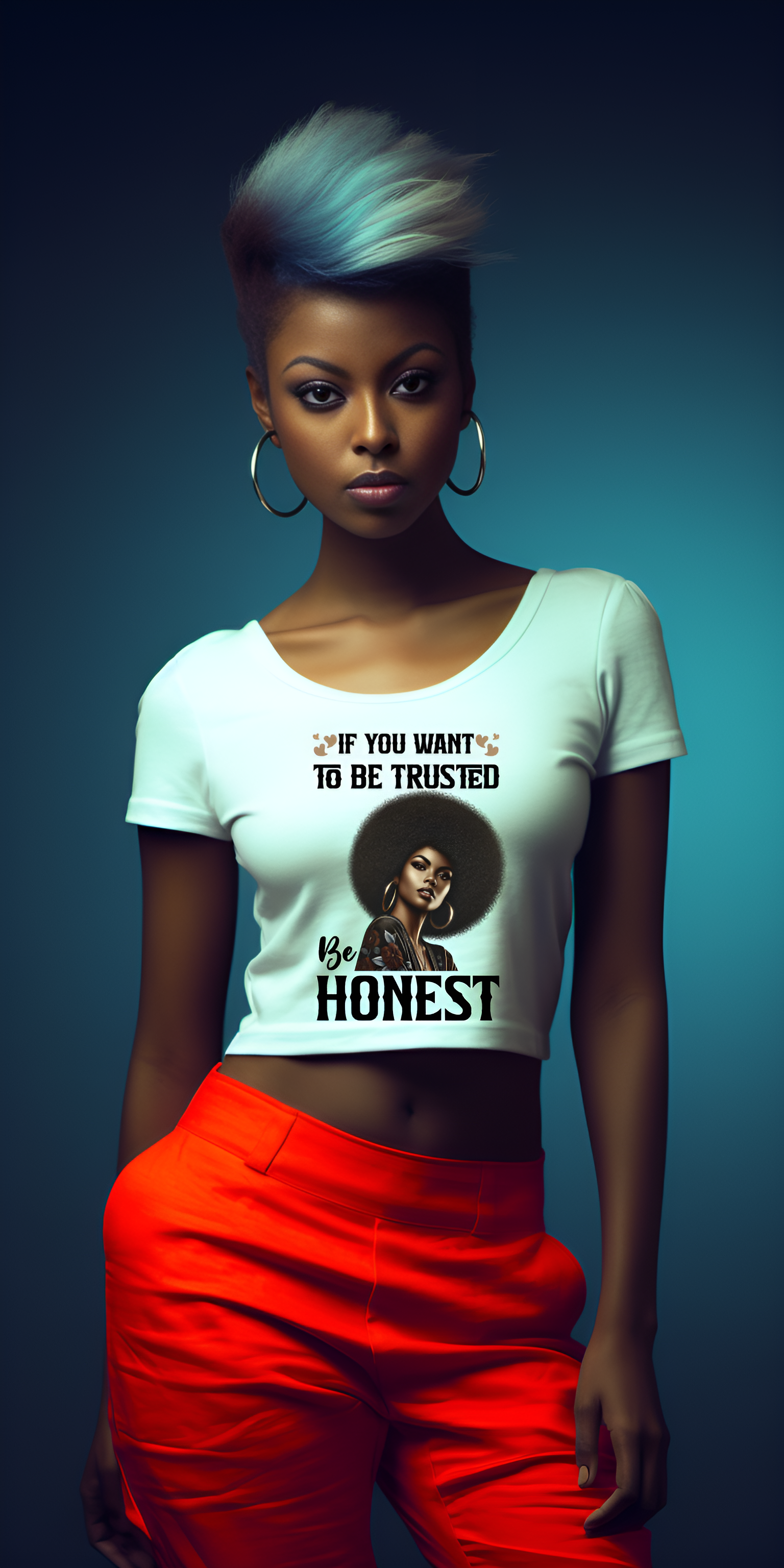 Honesty Afro-Inspired Art for Apparel Customization