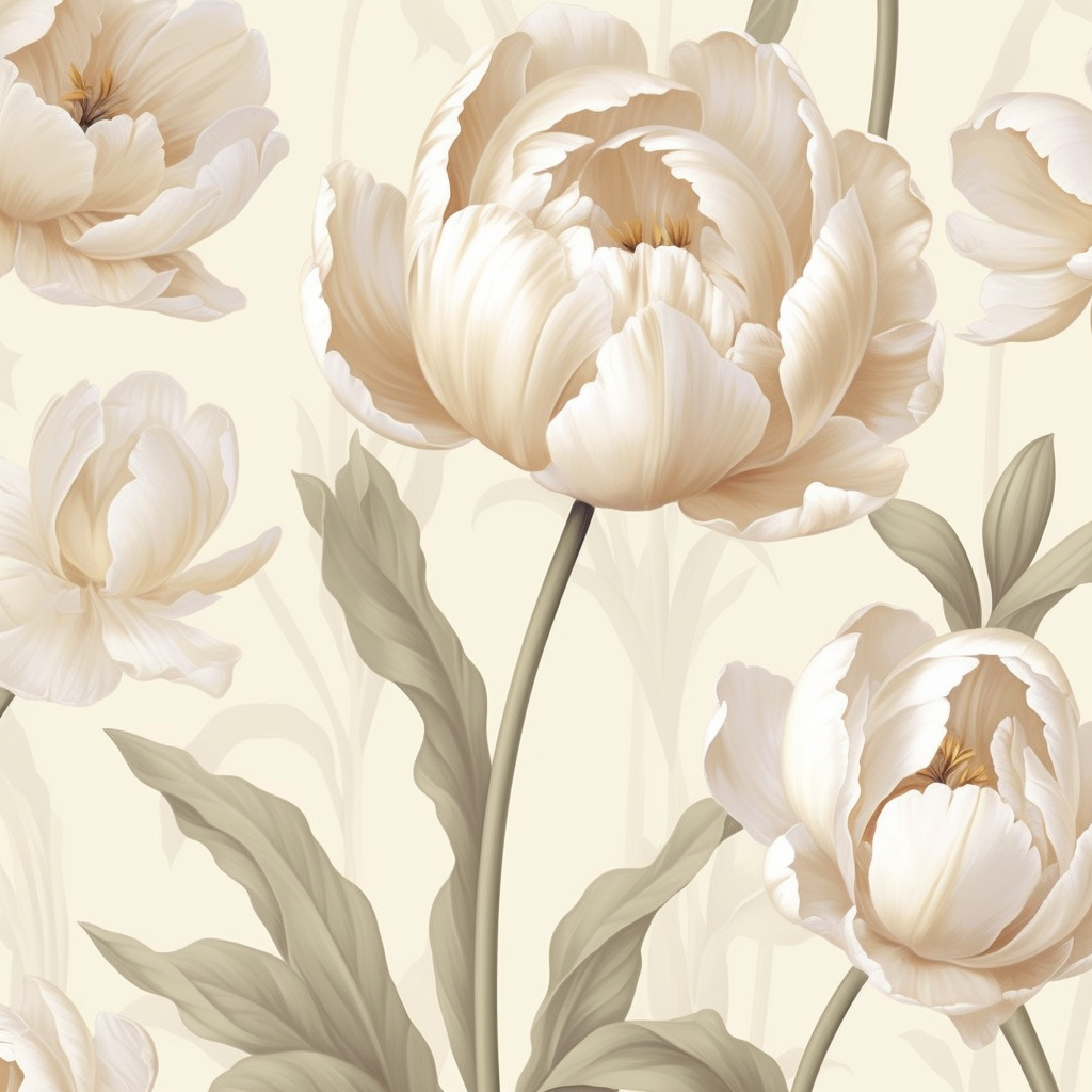 Blossoms of Elegance: 4-Piece Floral Digital Art Bundle