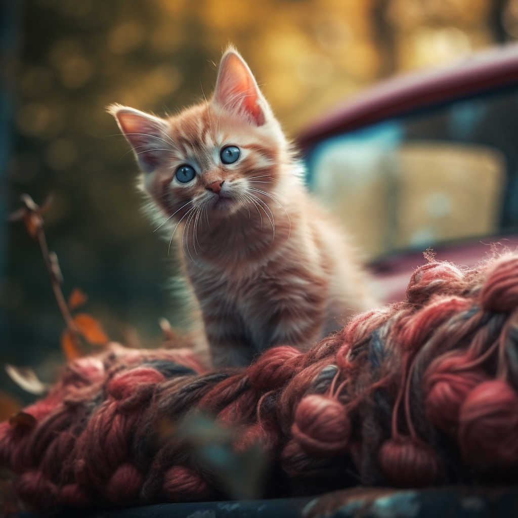 Curious Kittens: 4-Piece Ultra-Realistic Digital Art Bundle