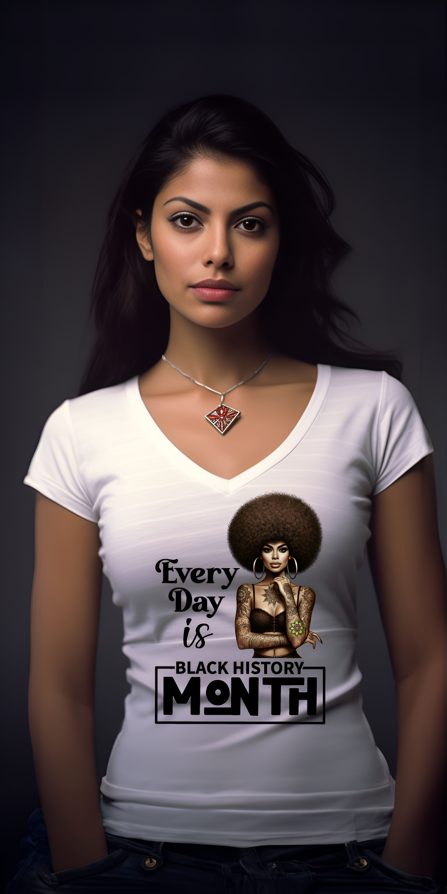 Every Day is Black History Month – Afro Art for Custom Apparel