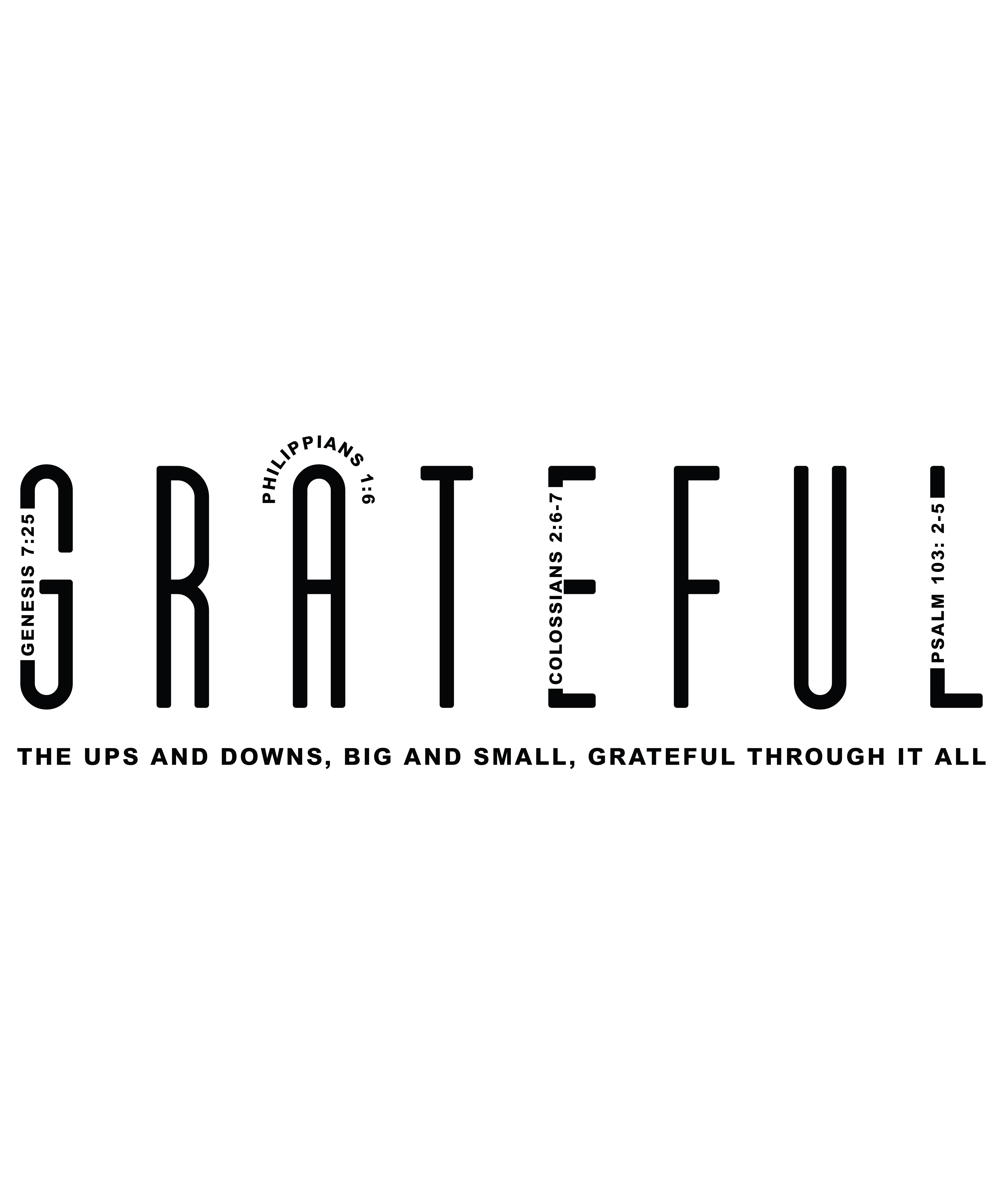 Grateful Through It All – Faith-Based T-Shirt Design" Digital Download