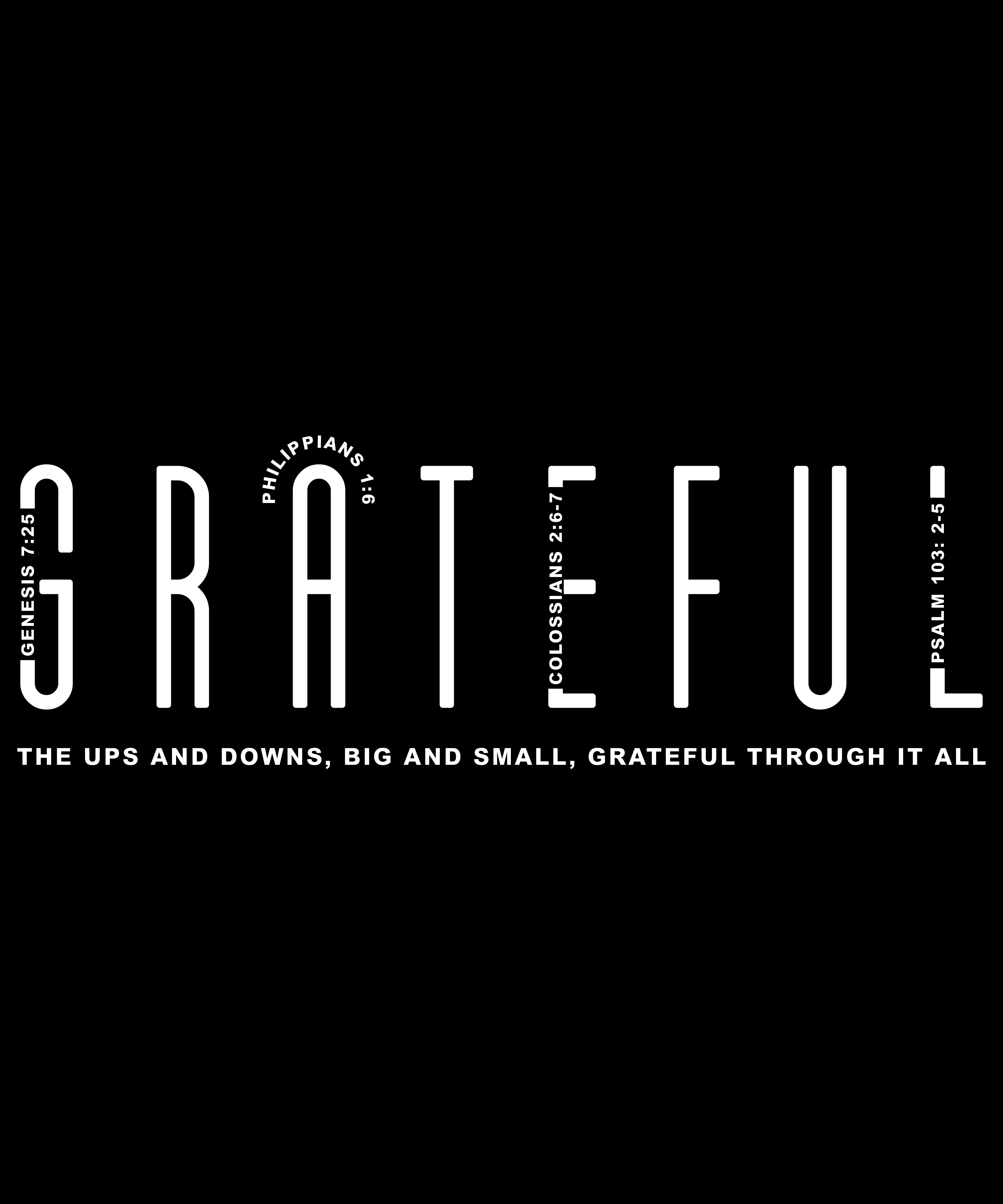 Grateful Through It All – Faith-Based T-Shirt Design" Digital Download