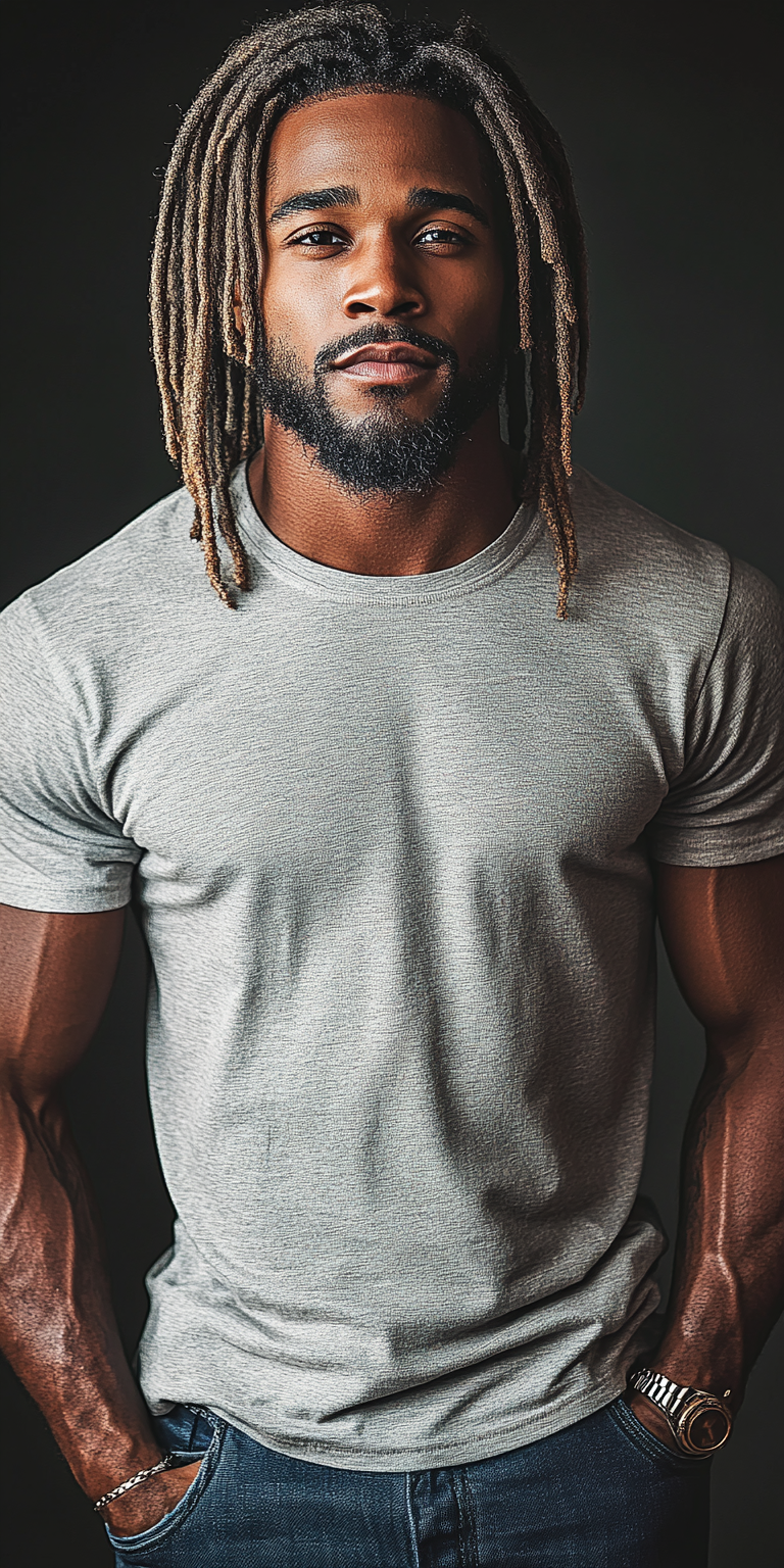 Modern Gray T-Shirt Mockup with Customizable Design for Digital Art