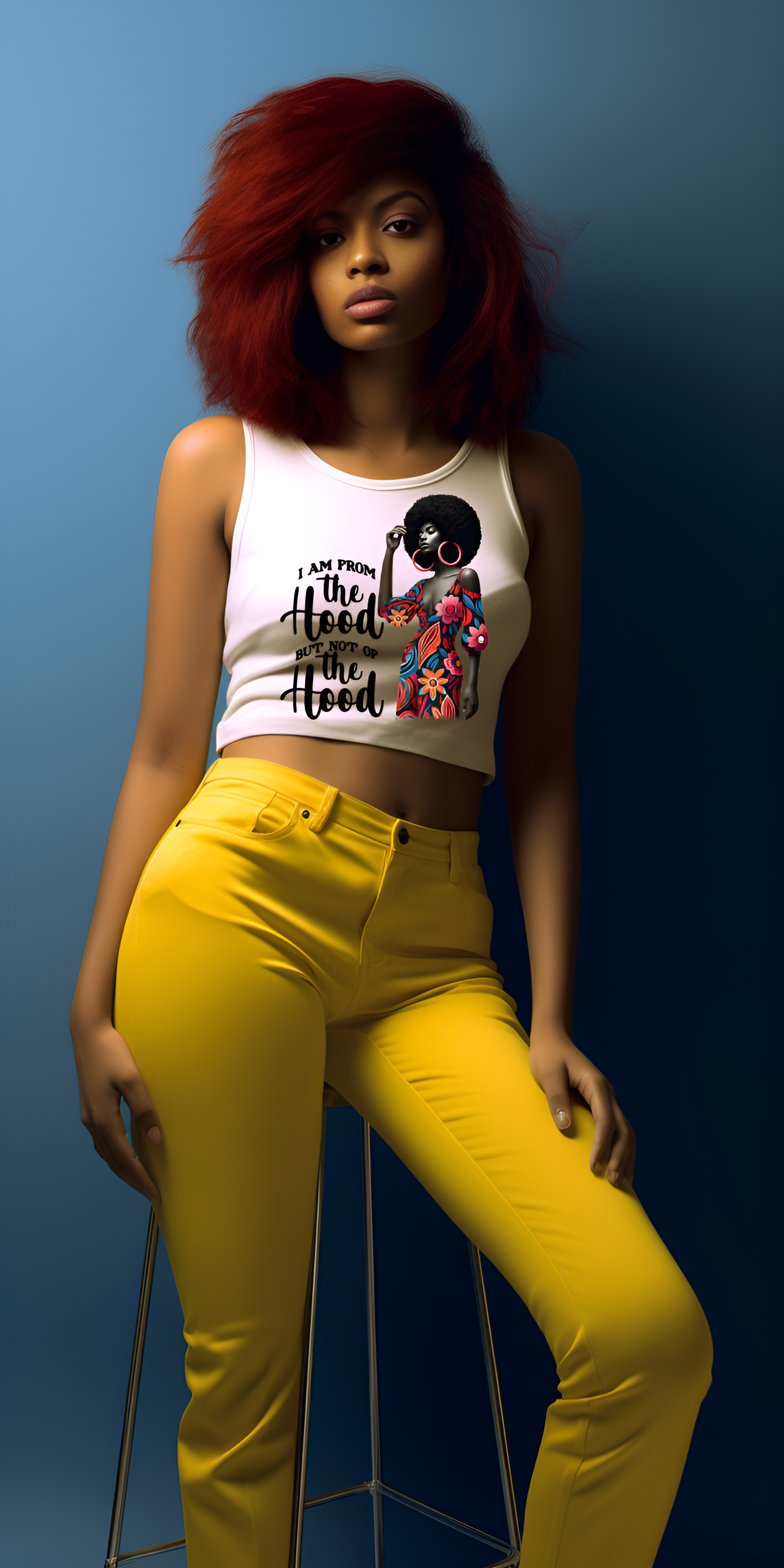 From the Hood – Bold Afro Art for Custom Apparel