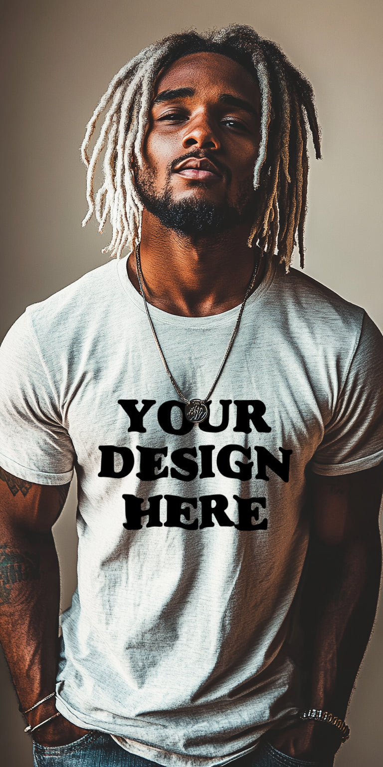 Customizable T-Shirt Mockup | High-Resolution Digital Art for Print