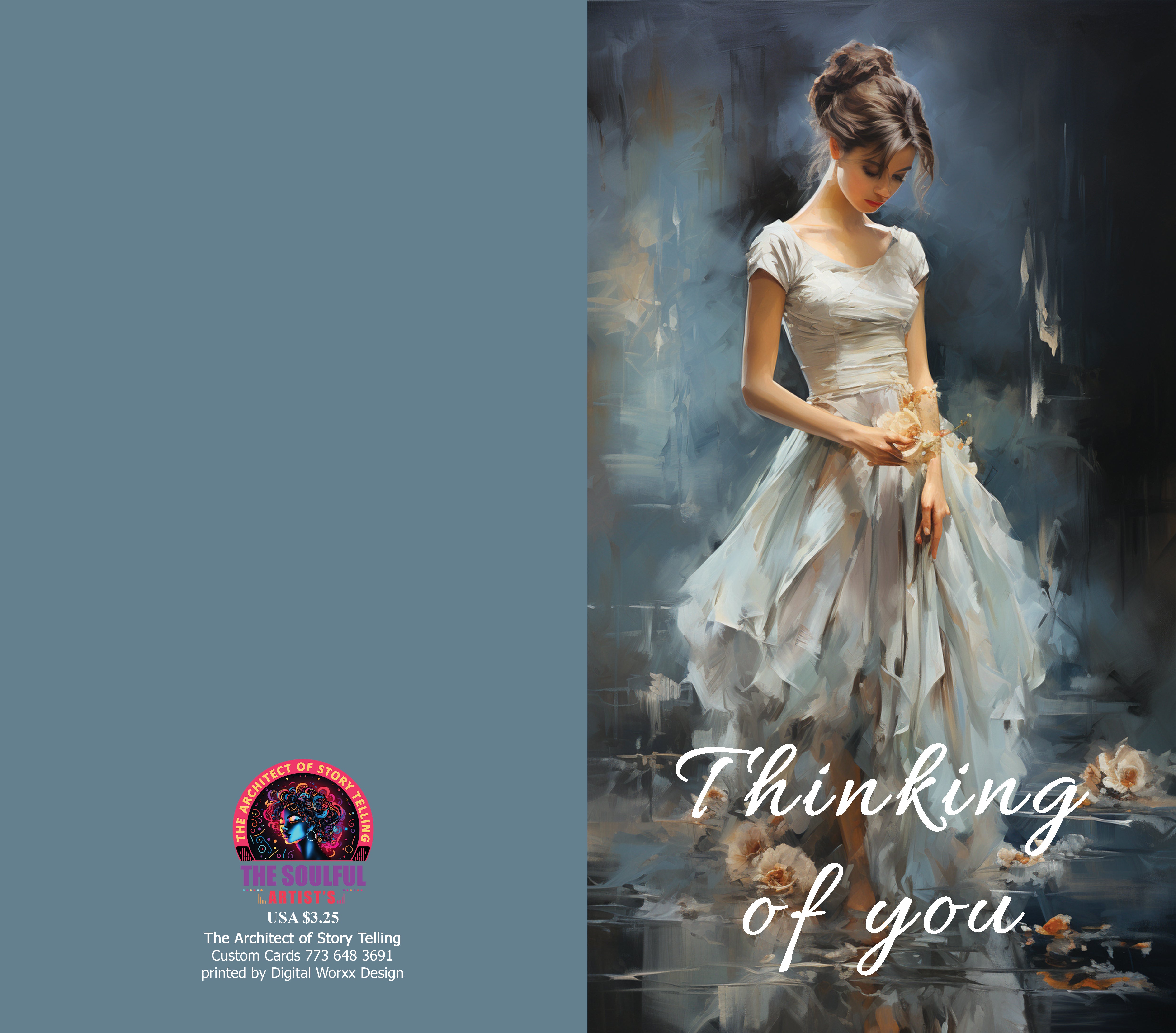 "Thinking of You" Cards – Digital Art Set of 7