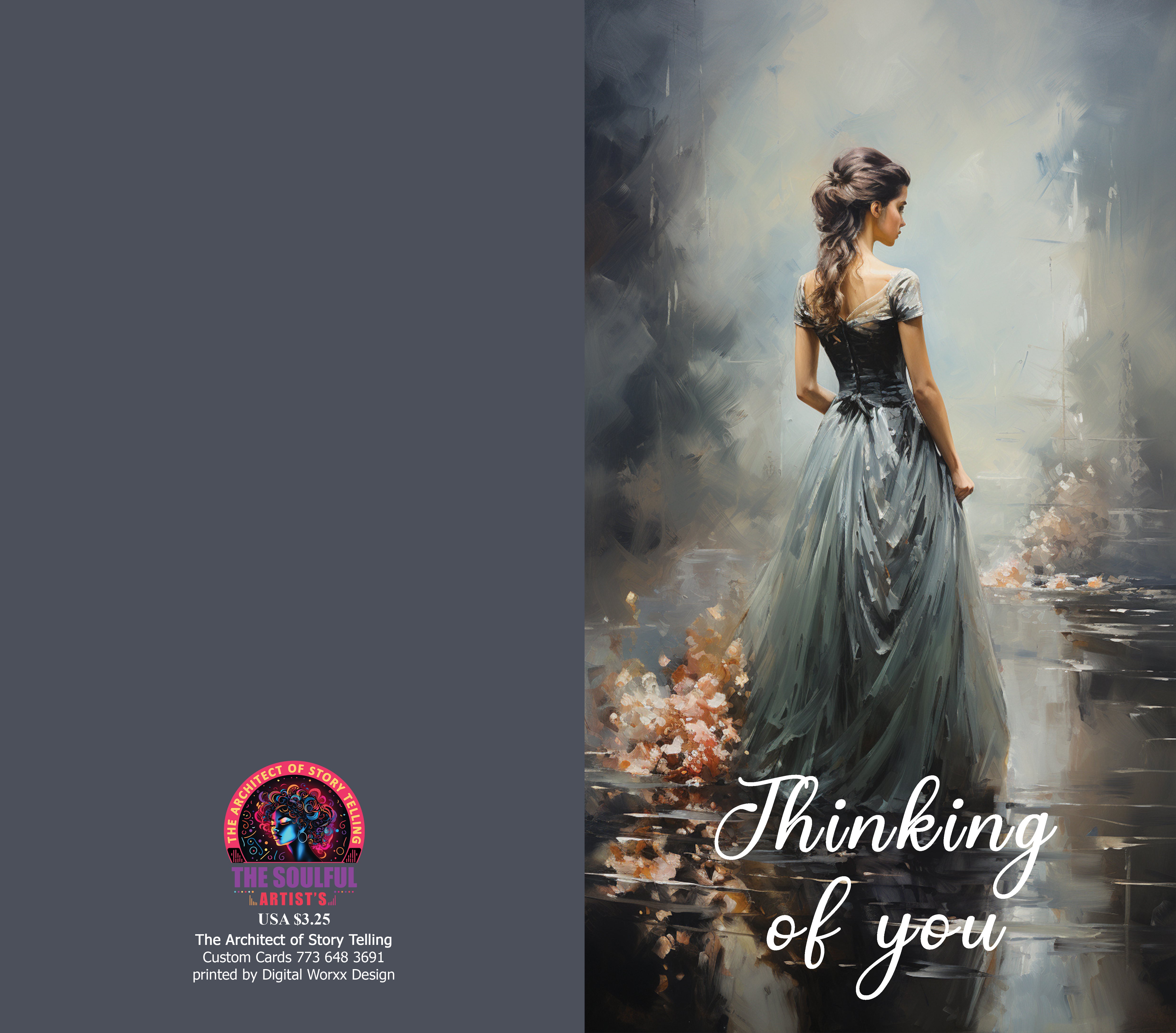 "Thinking of You" Cards – Digital Art Set of 7