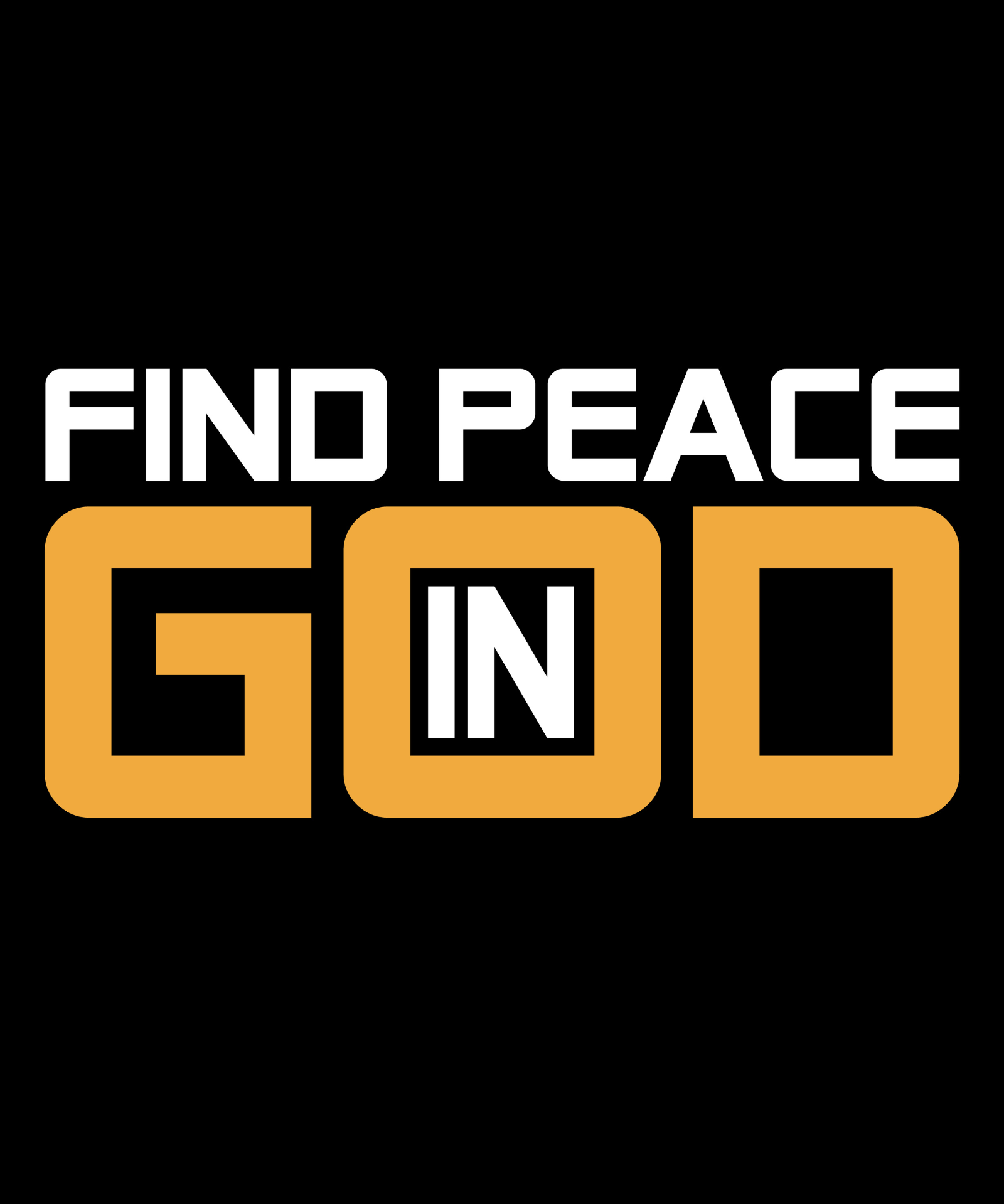 Find Peace in God" Inspirational T-Shirt Design Digital Download