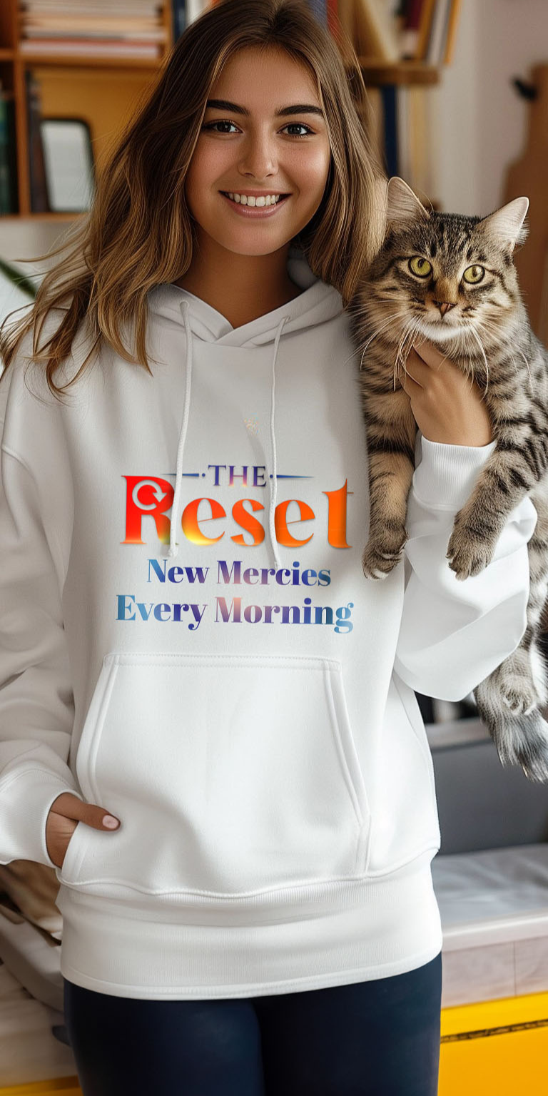 The Reset" Motivational T-Shirt Design Digital Download