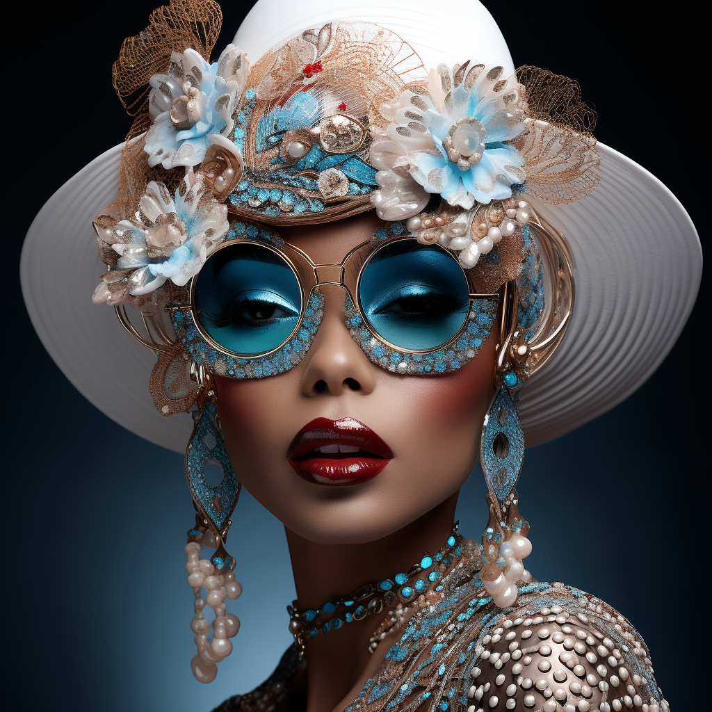 Opulent Elegance: The Blue Diamond Muse