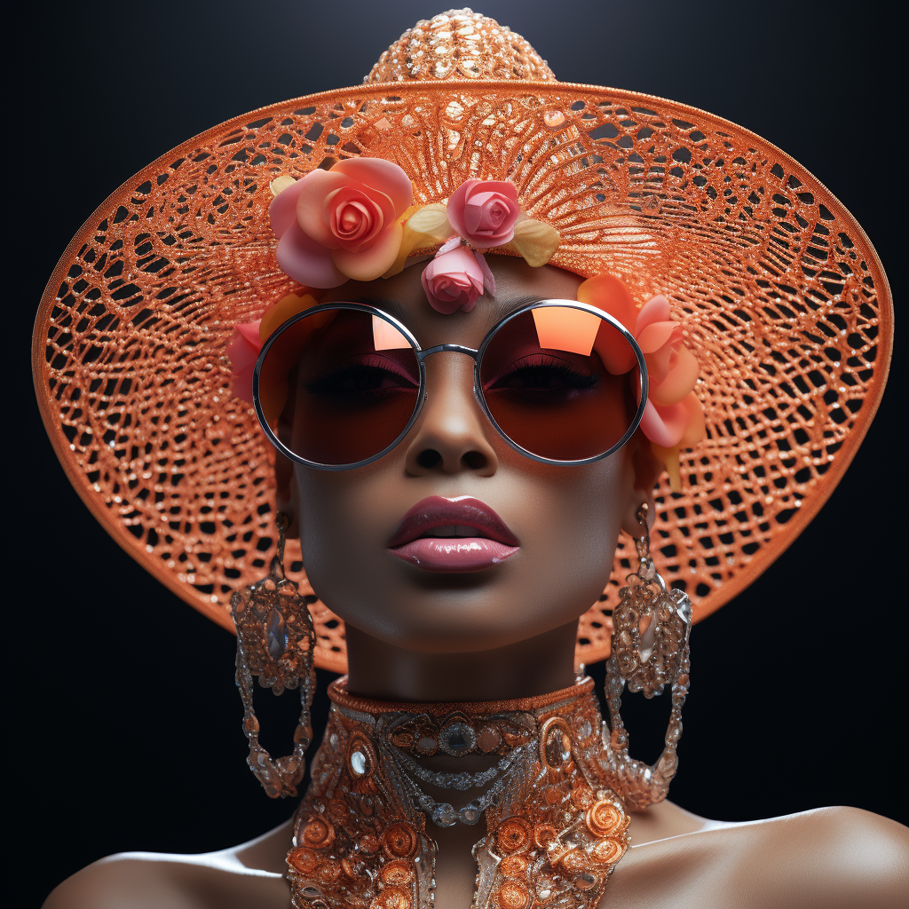 Rosé Radiance: The Floral Muse