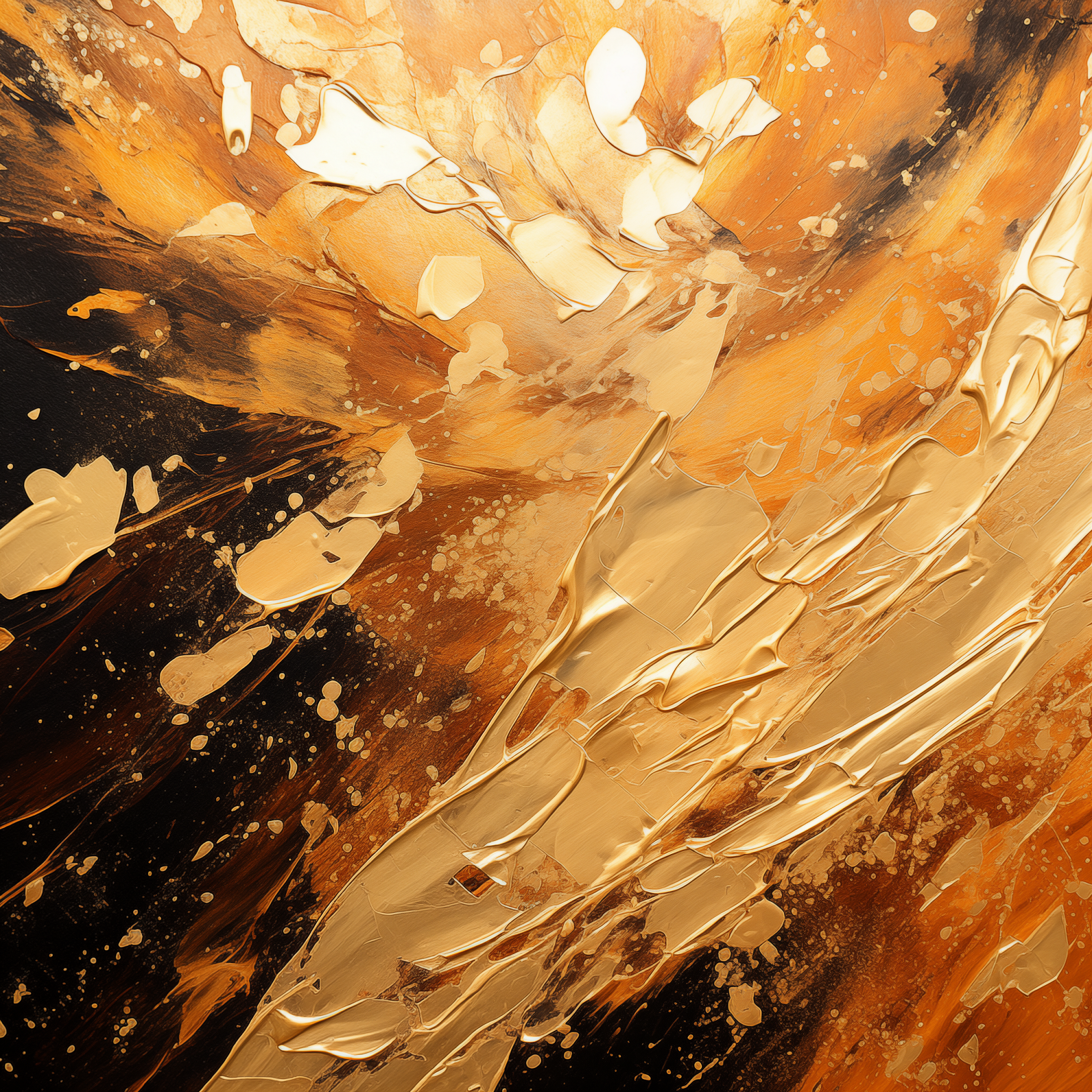 Radiant Gold: Abstract Luxury Wall Art