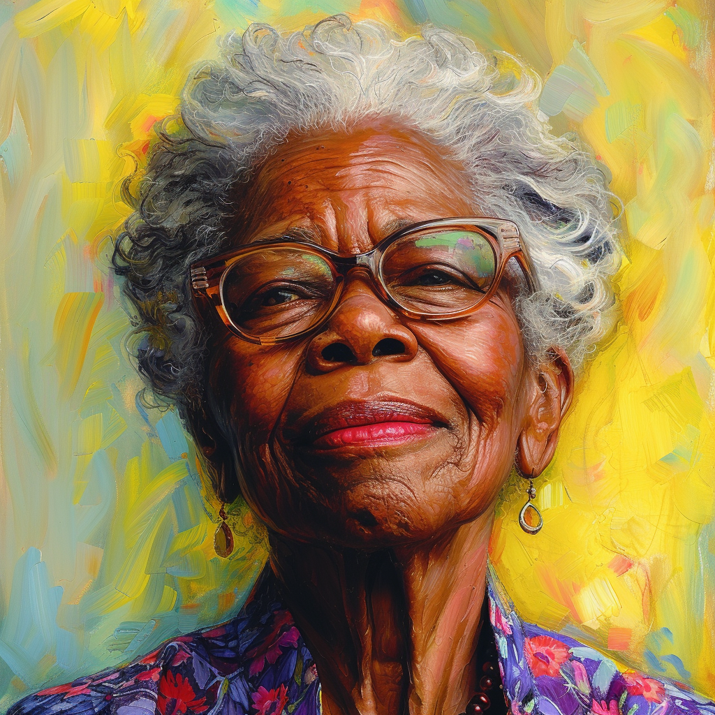 Maya Angelou stylize