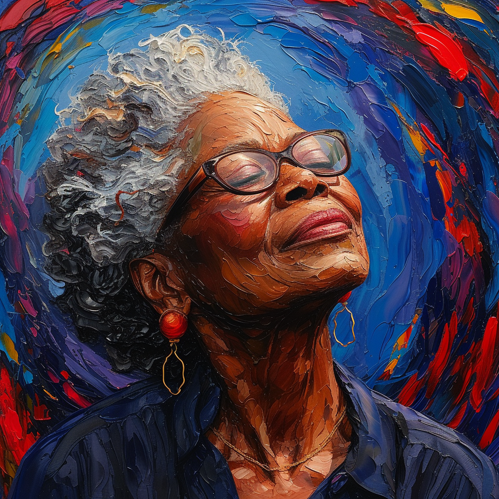 Maya Angelou stylize