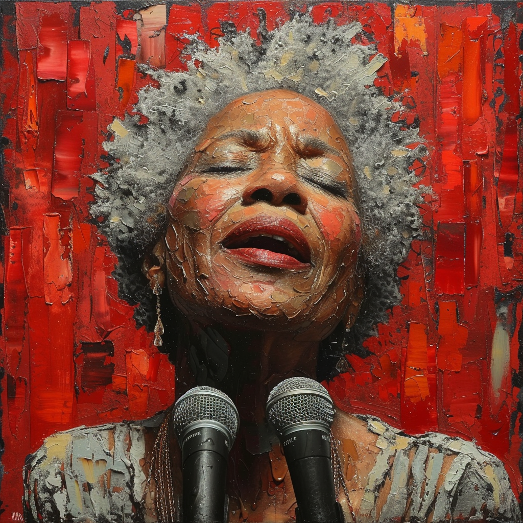 Maya Angelou stylize