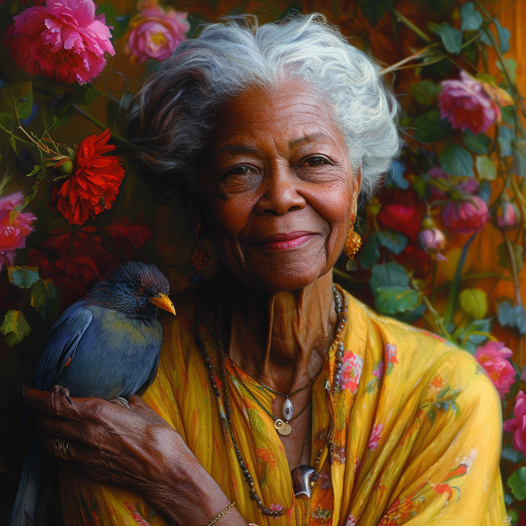 Maya Angelou stylize